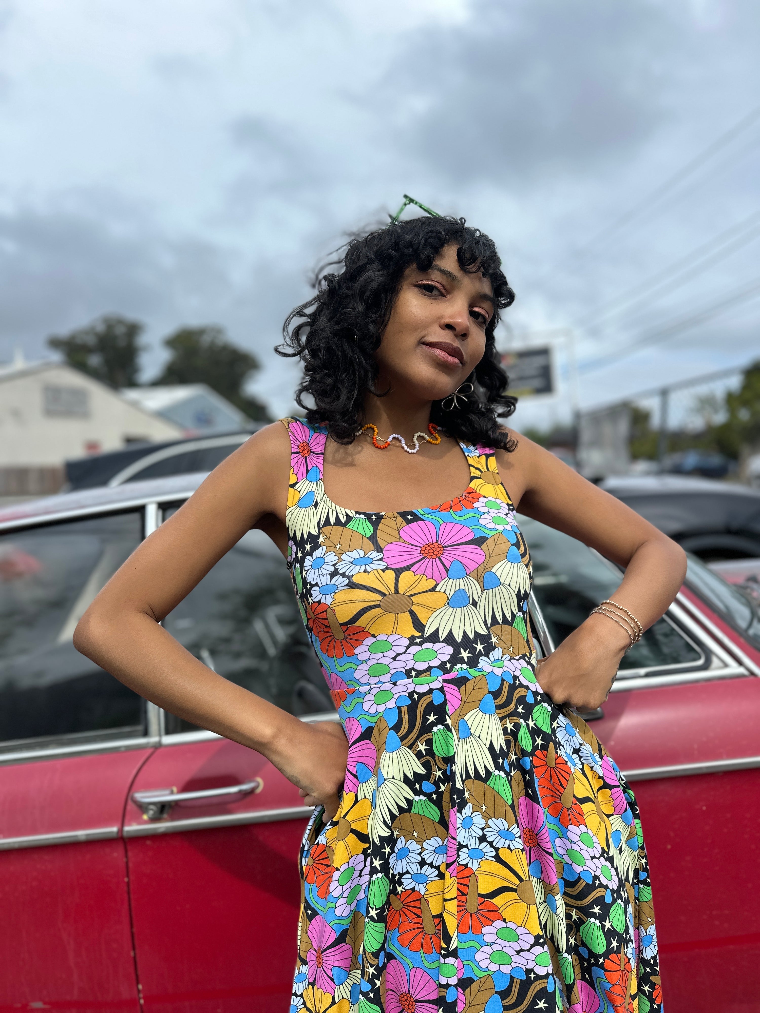 Picnic Dress Cosmic Floral