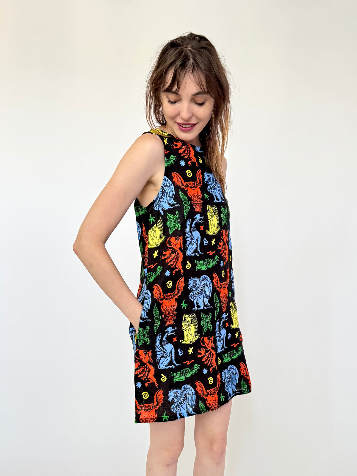 Linen Romy Dress Gargoyles