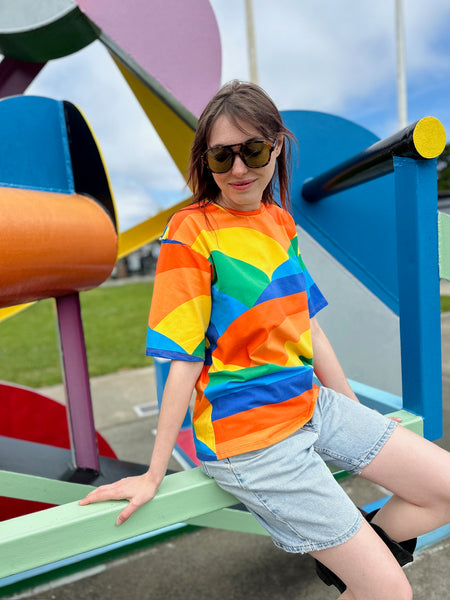 Oversized Tee Sunset Valley – NOOWORKS