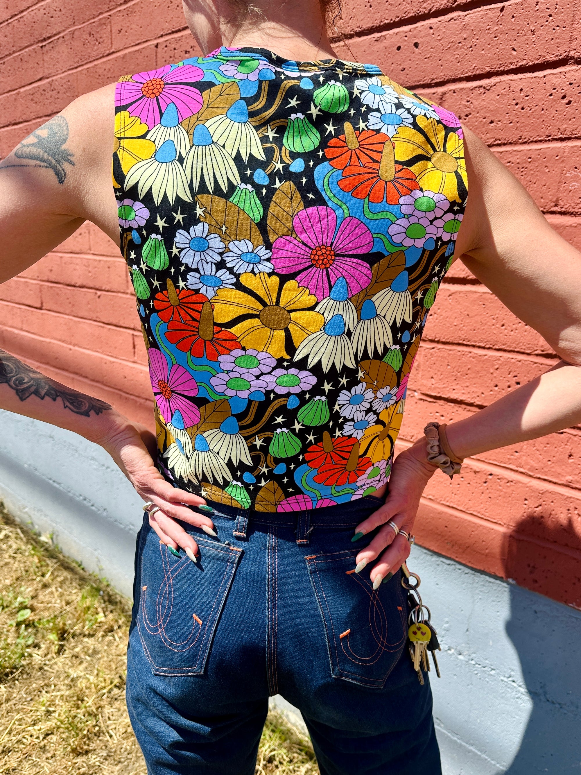 Summer Tank Cosmic Floral