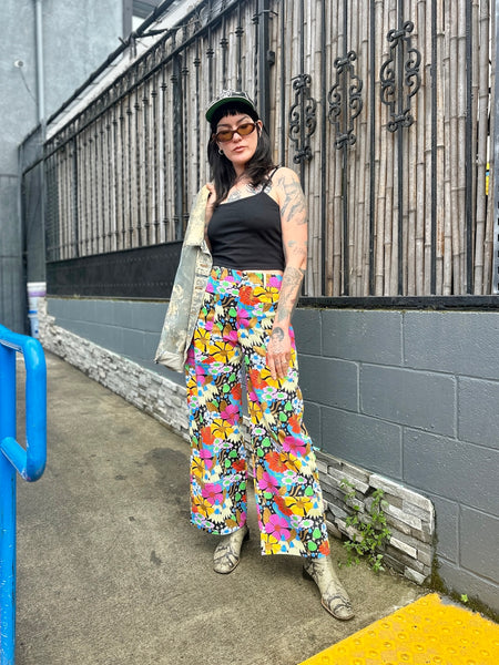 スラックス Paulsmith floral pants Skater Pant Cosmic Floral – NOOWORKS