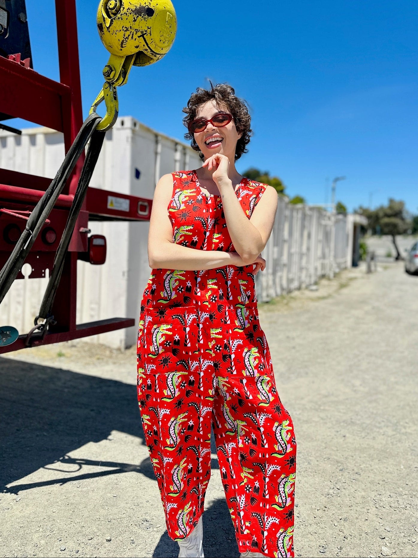 Linen Garden Suit Crocodilo