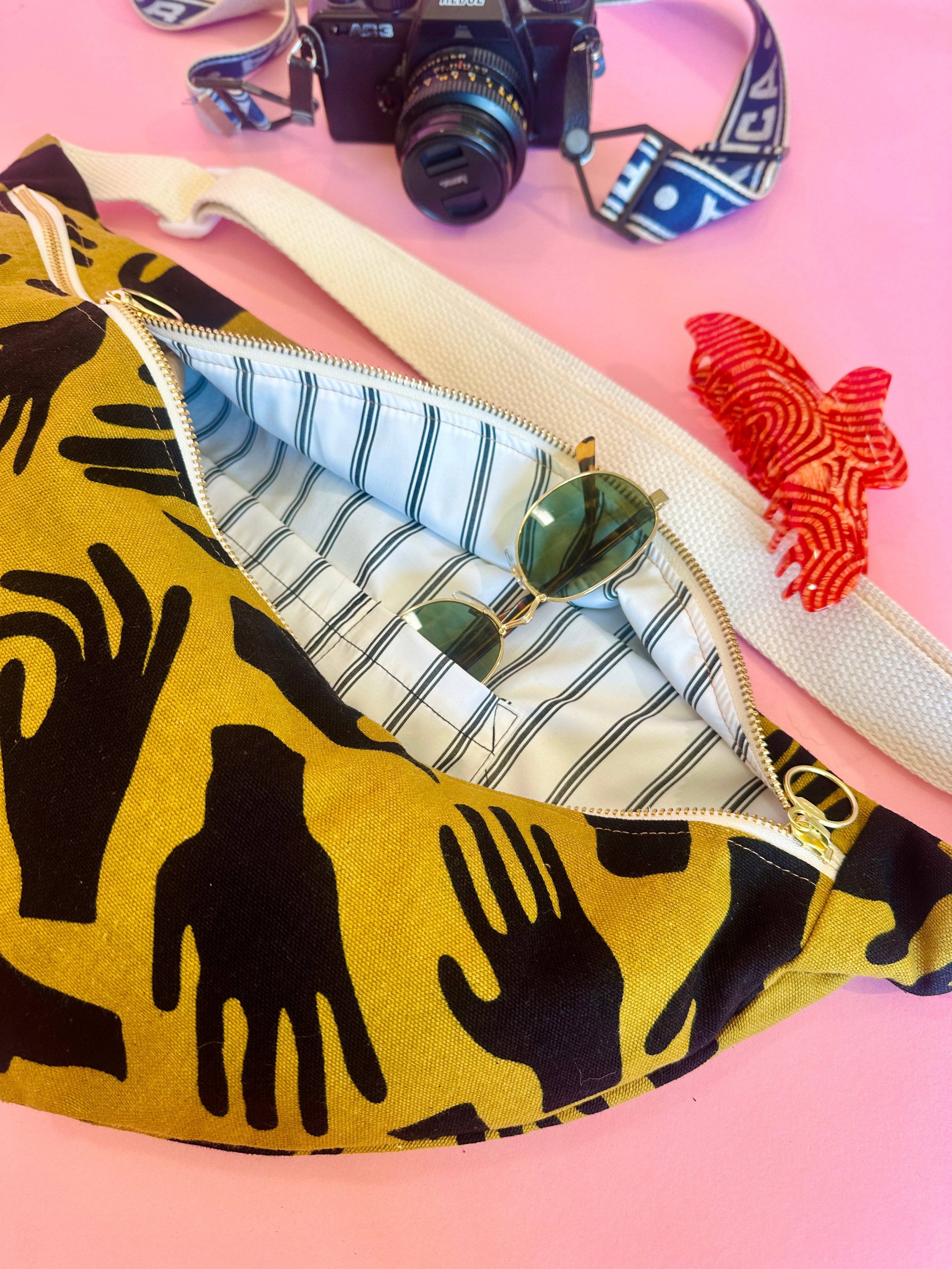 Mini Messenger Bag - Hands