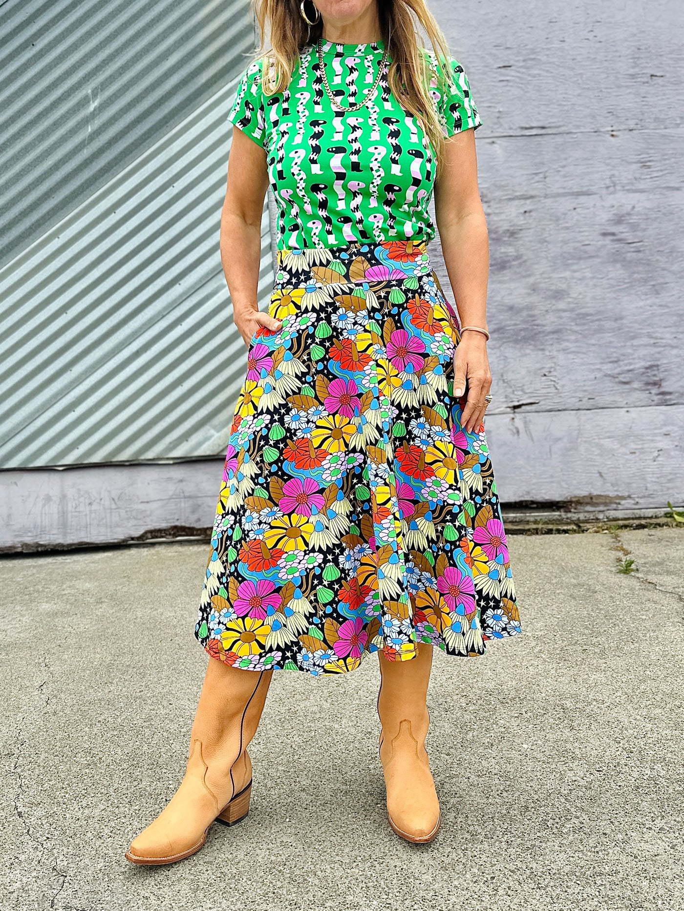 Francis Skirt Cosmic Floral