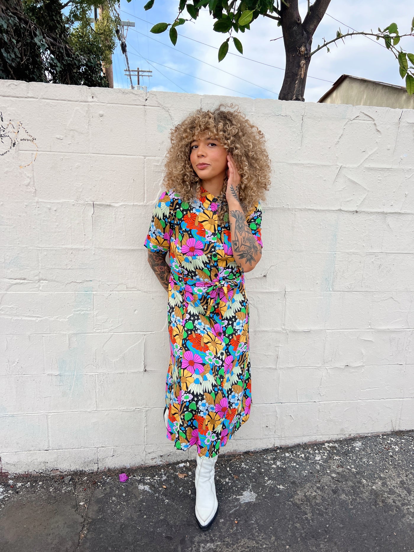 Holiday Dress Cosmic Floral