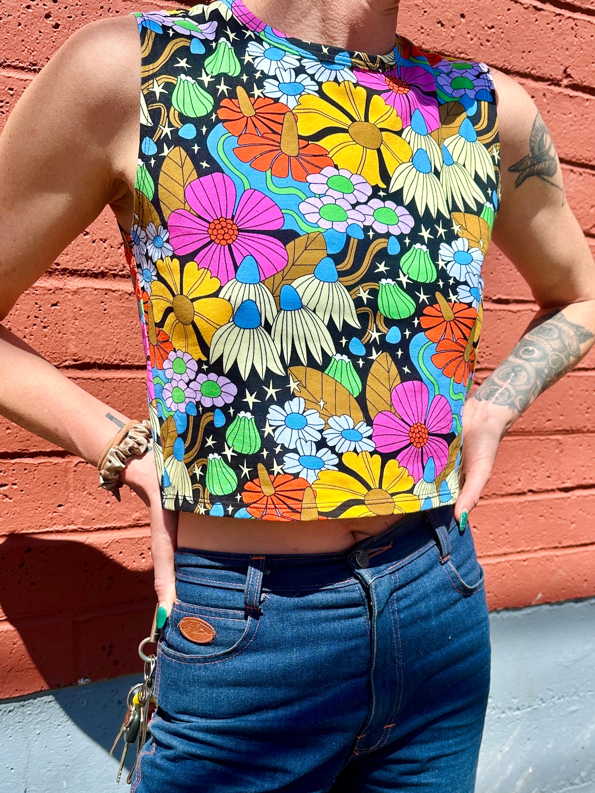 Summer Tank Cosmic Floral