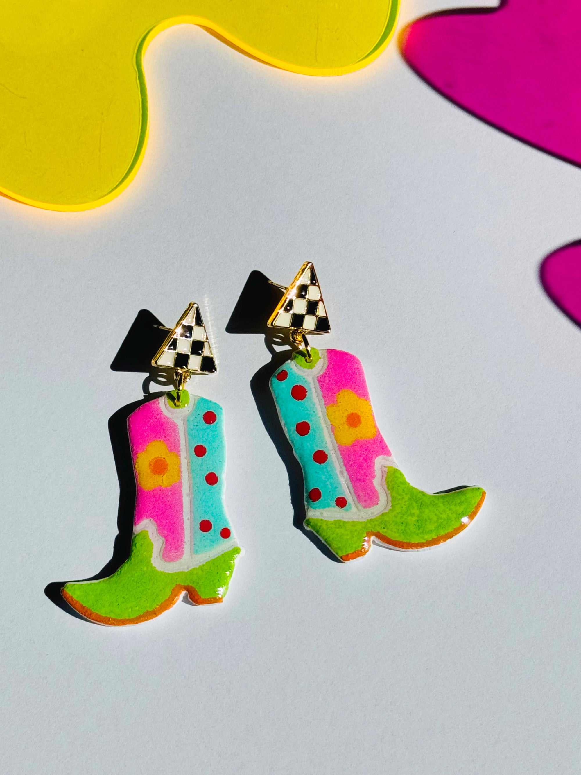 90's Cowgirl Boot Earrings