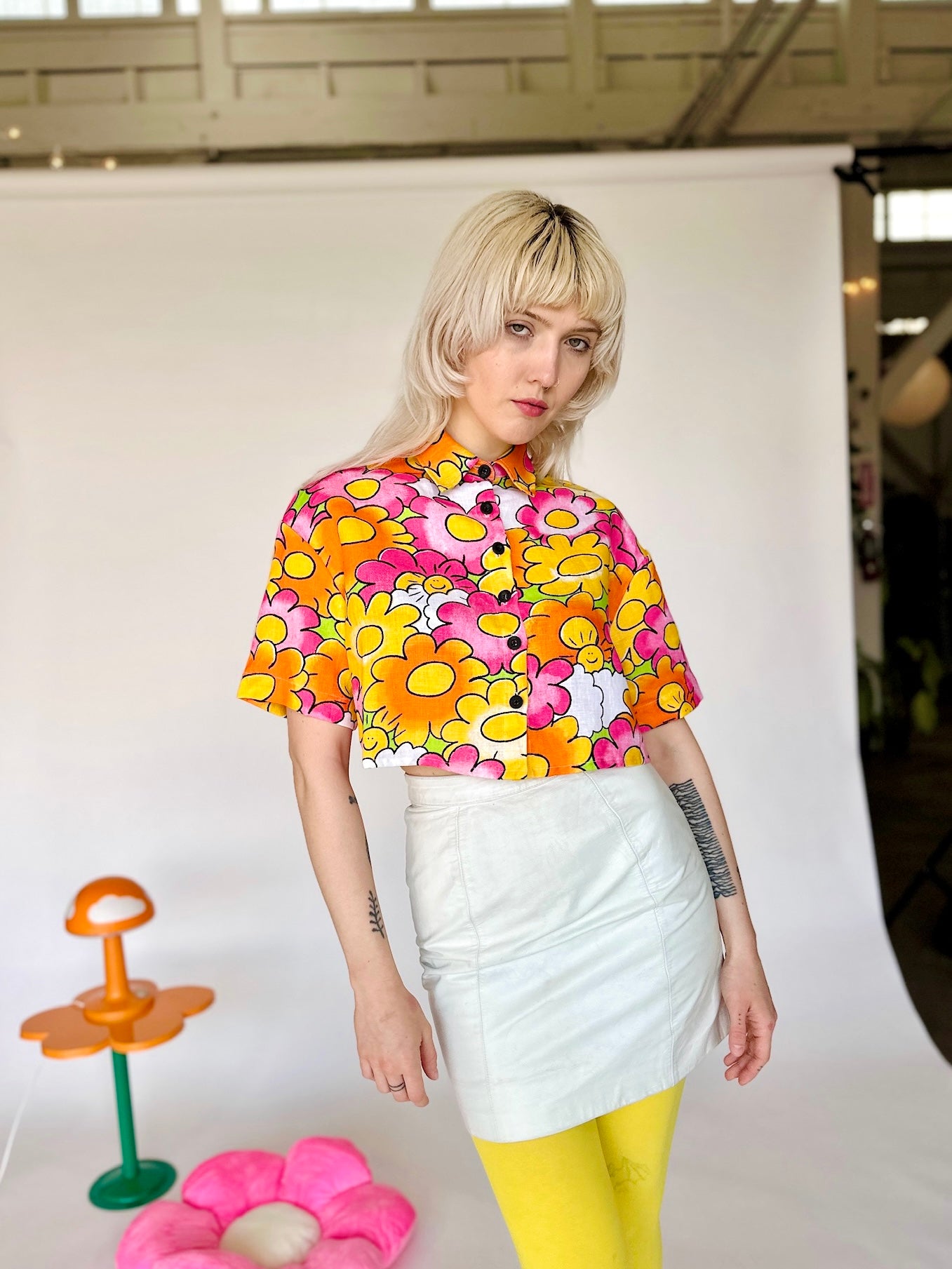 Linen Olivia Top Sunny Side Up