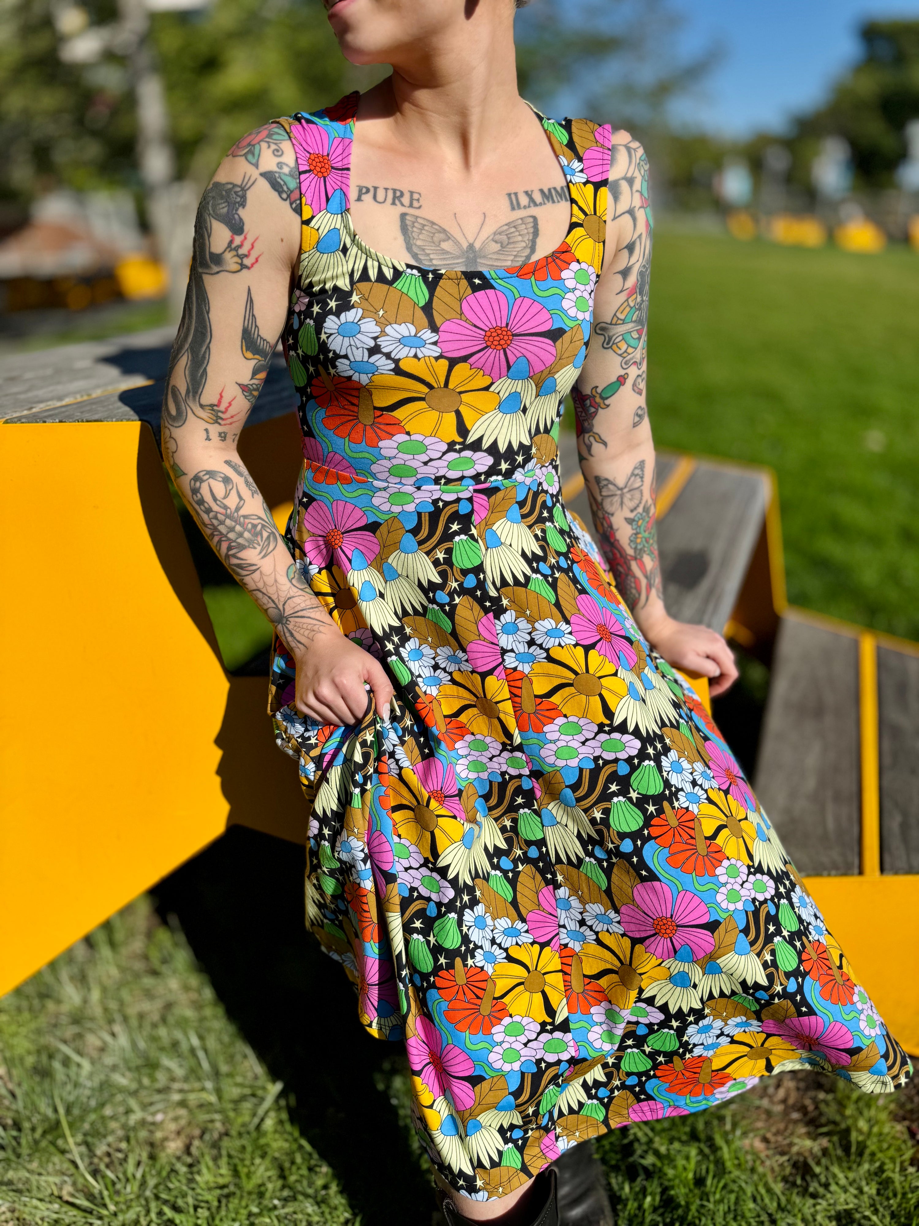 Picnic Dress Cosmic Floral