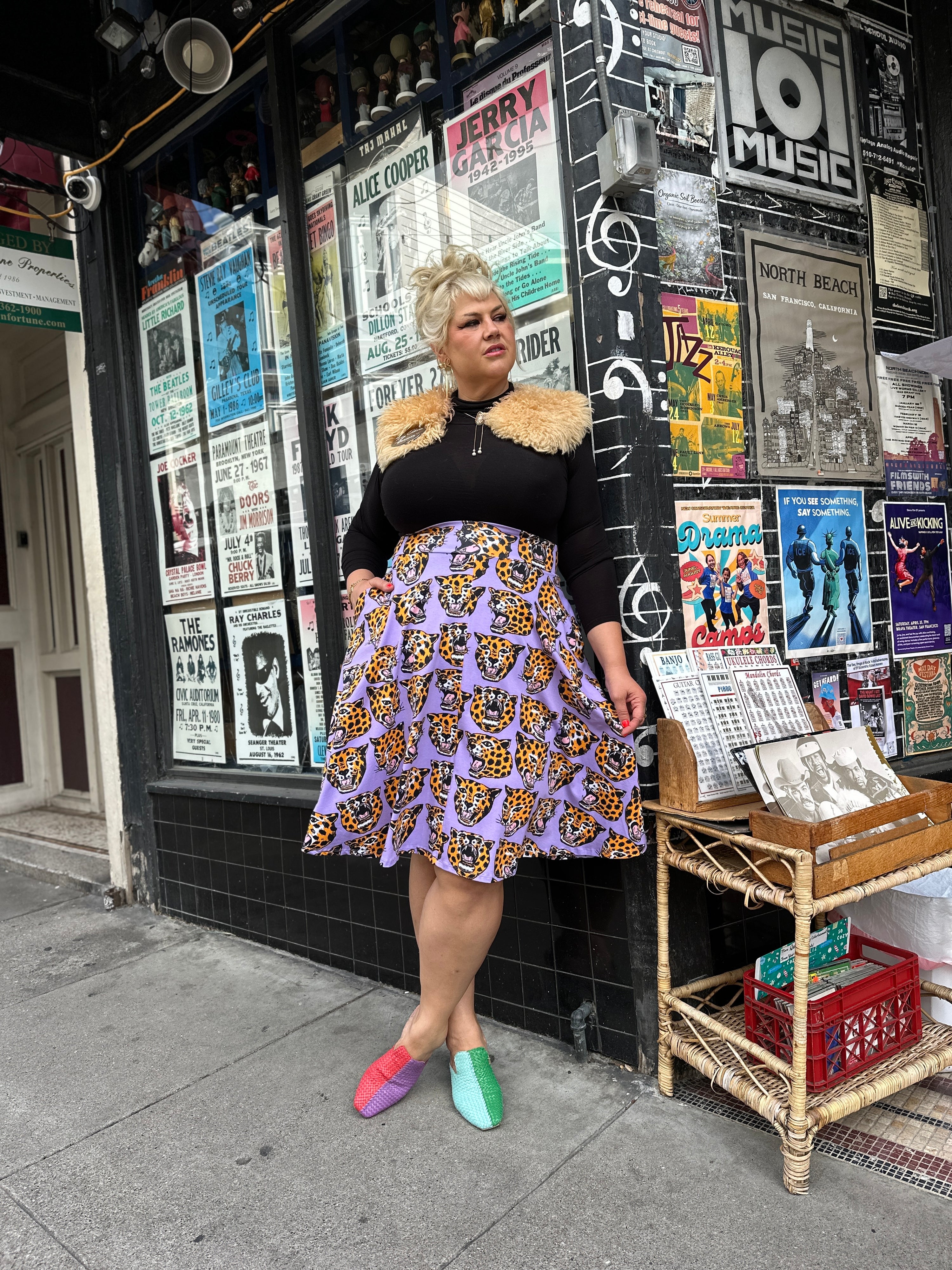 Francis Skirt Cheetah Head