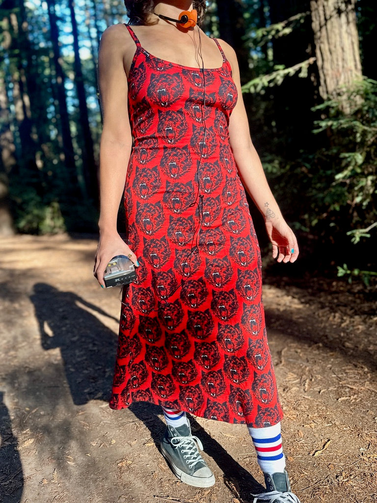 Spaghetti Slip Dress Wolverine