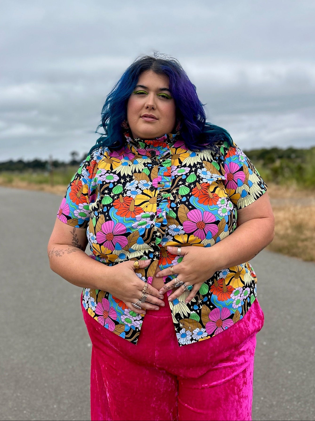 Francesca Top Cosmic Floral