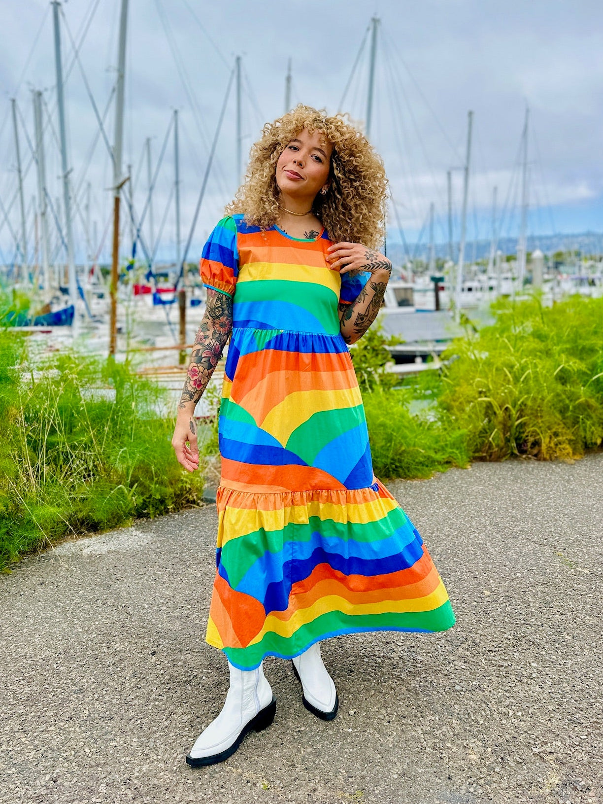 Inanna Dress Sunset Valley