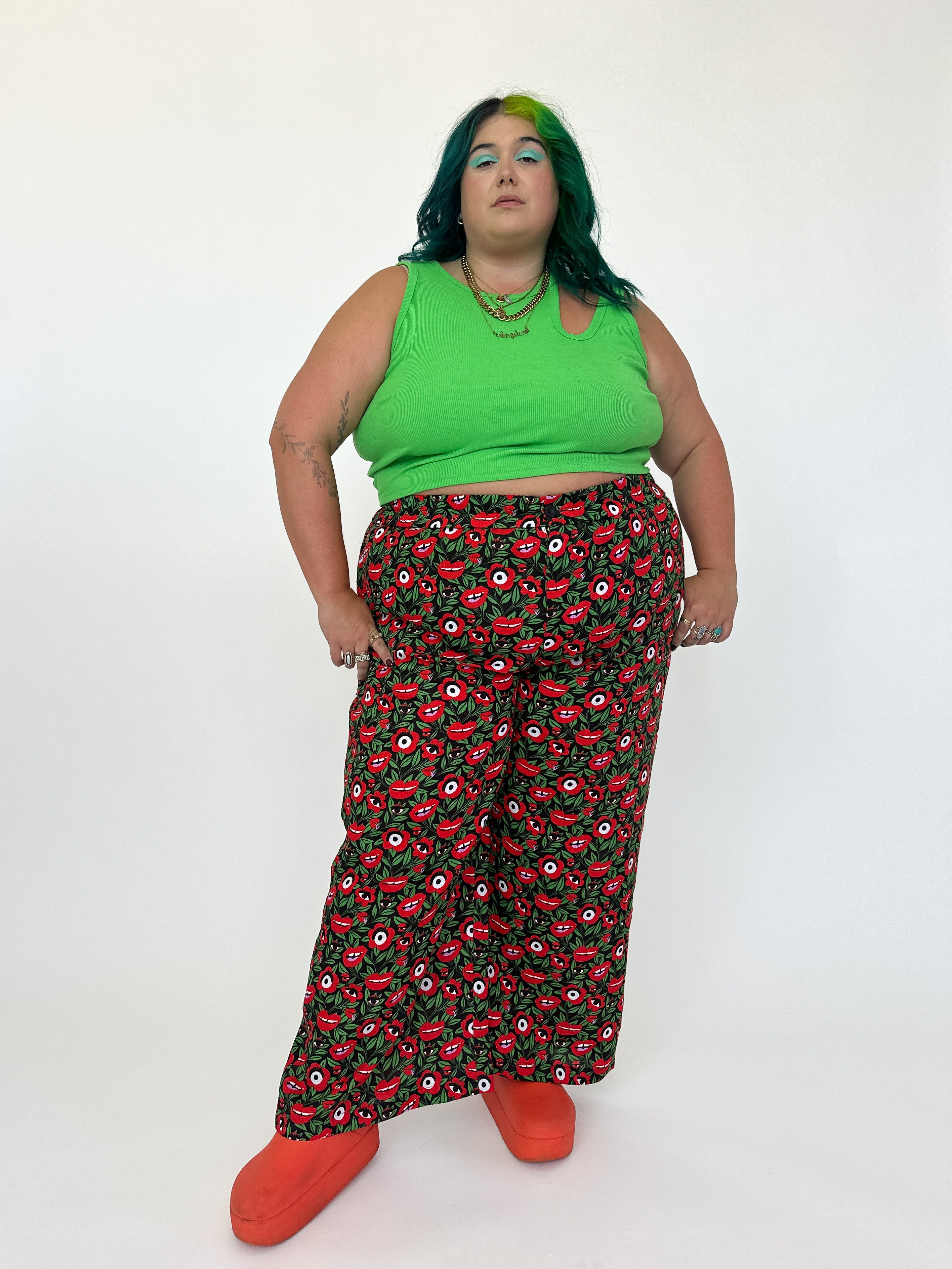 Linen Catalina Pant Poison Ivy