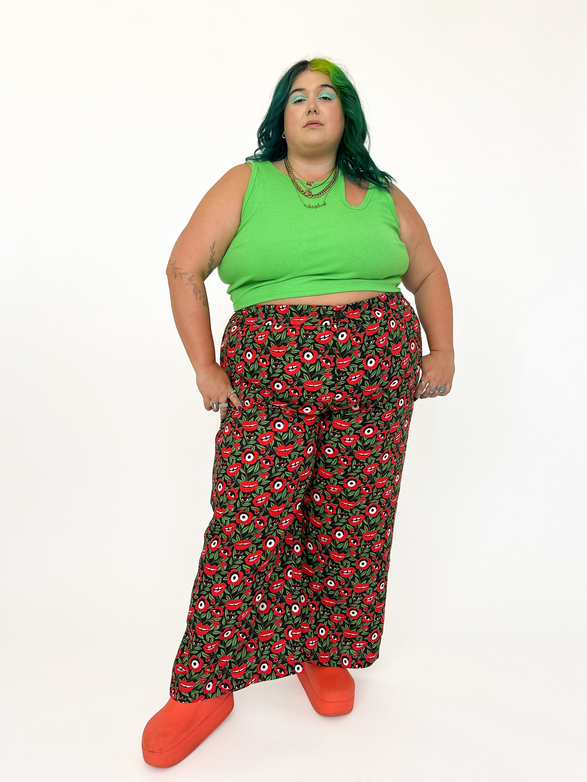 Linen Catalina Pant Poison Ivy