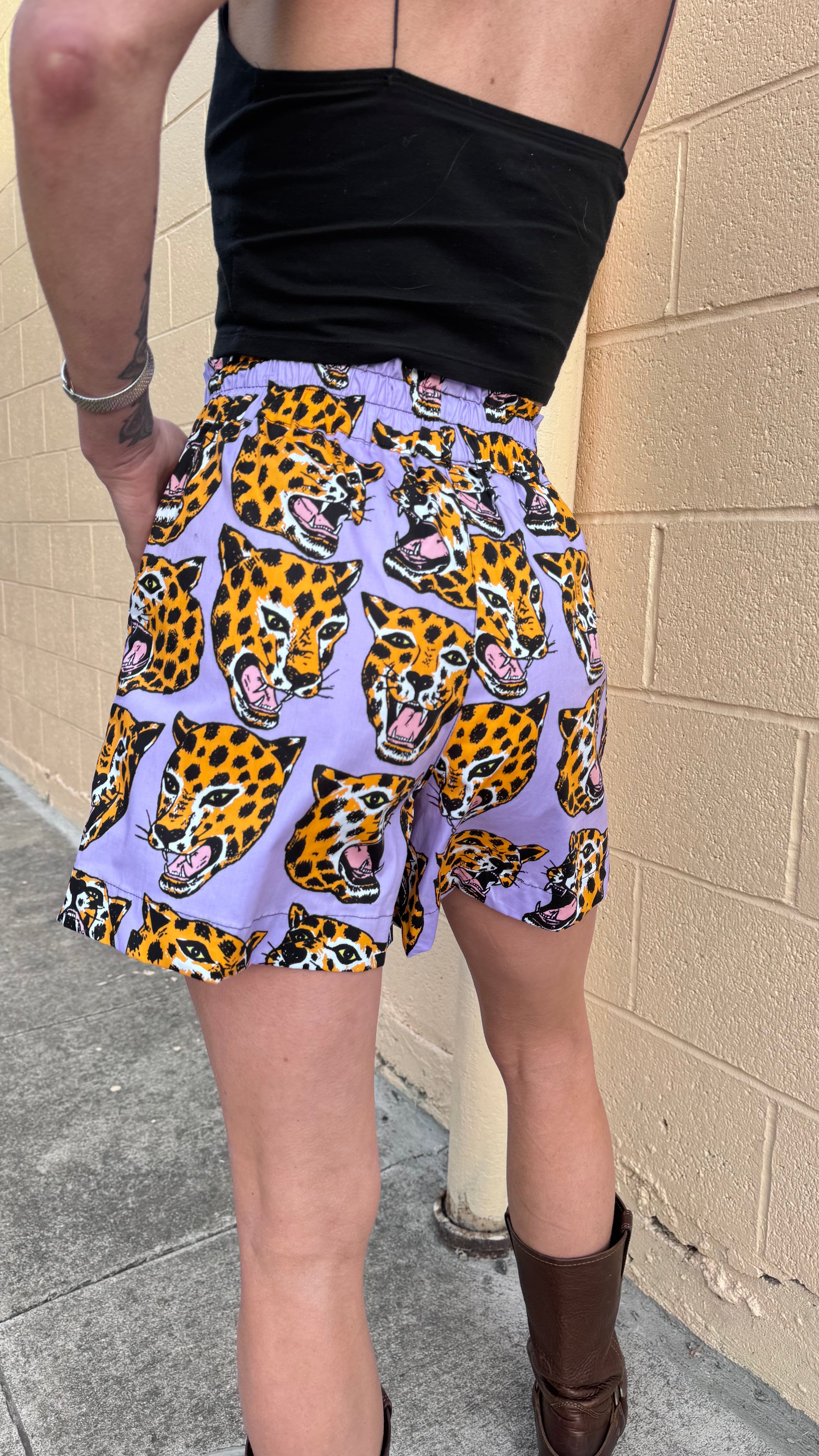 Boxer Short Cheetah Head