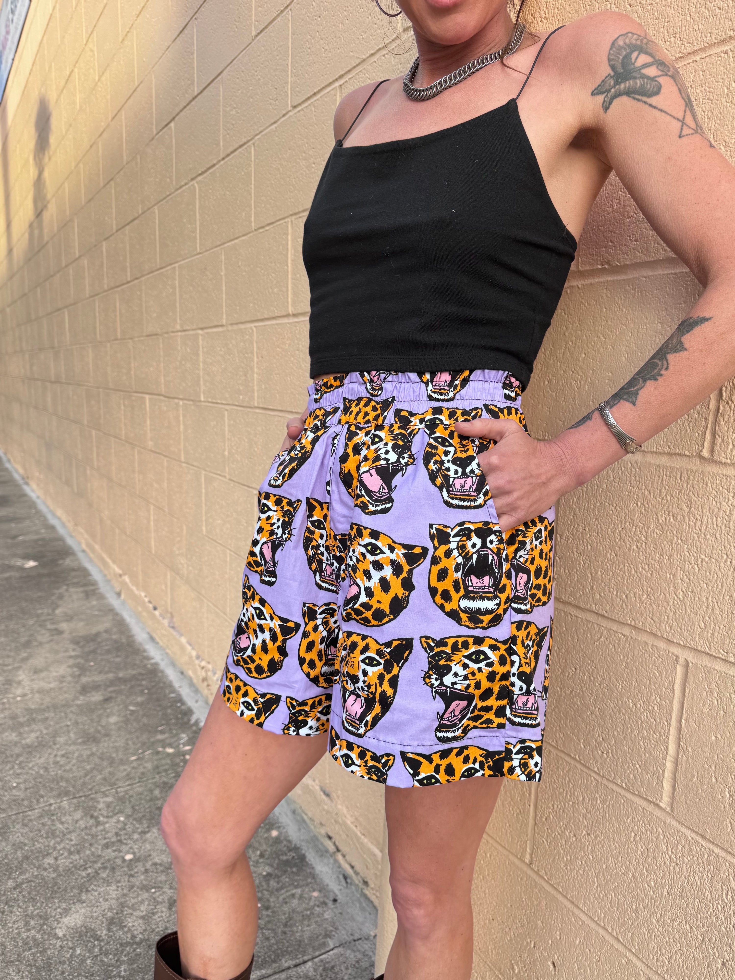 Boxer Short Cheetah Head