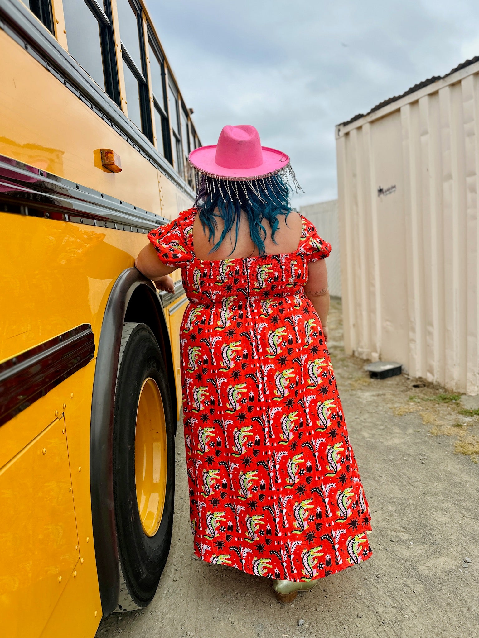 Linen Princess Dress Crocodilo