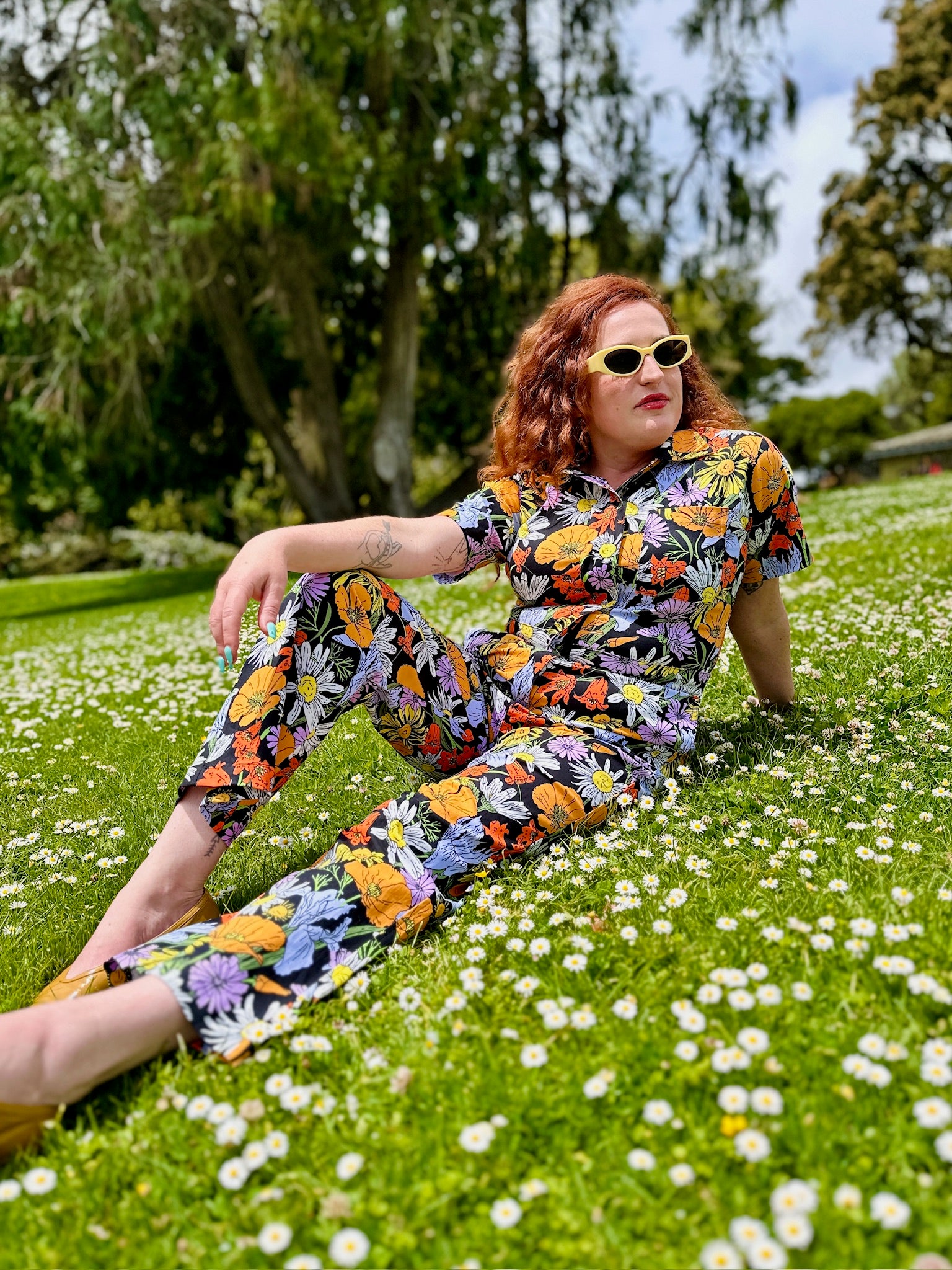 Twill Coveralls Wildflowers