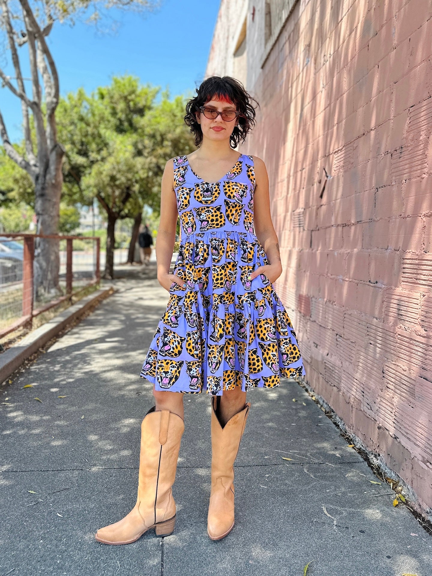 Western Dress Cheetah Head