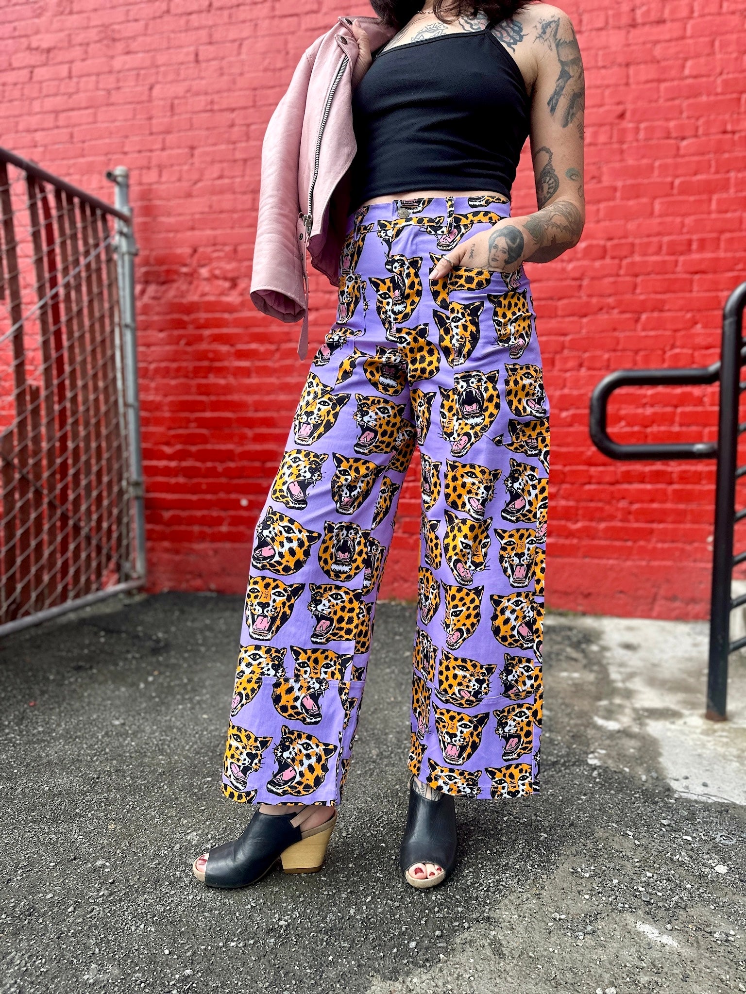 Skater Pant Cheetah Head