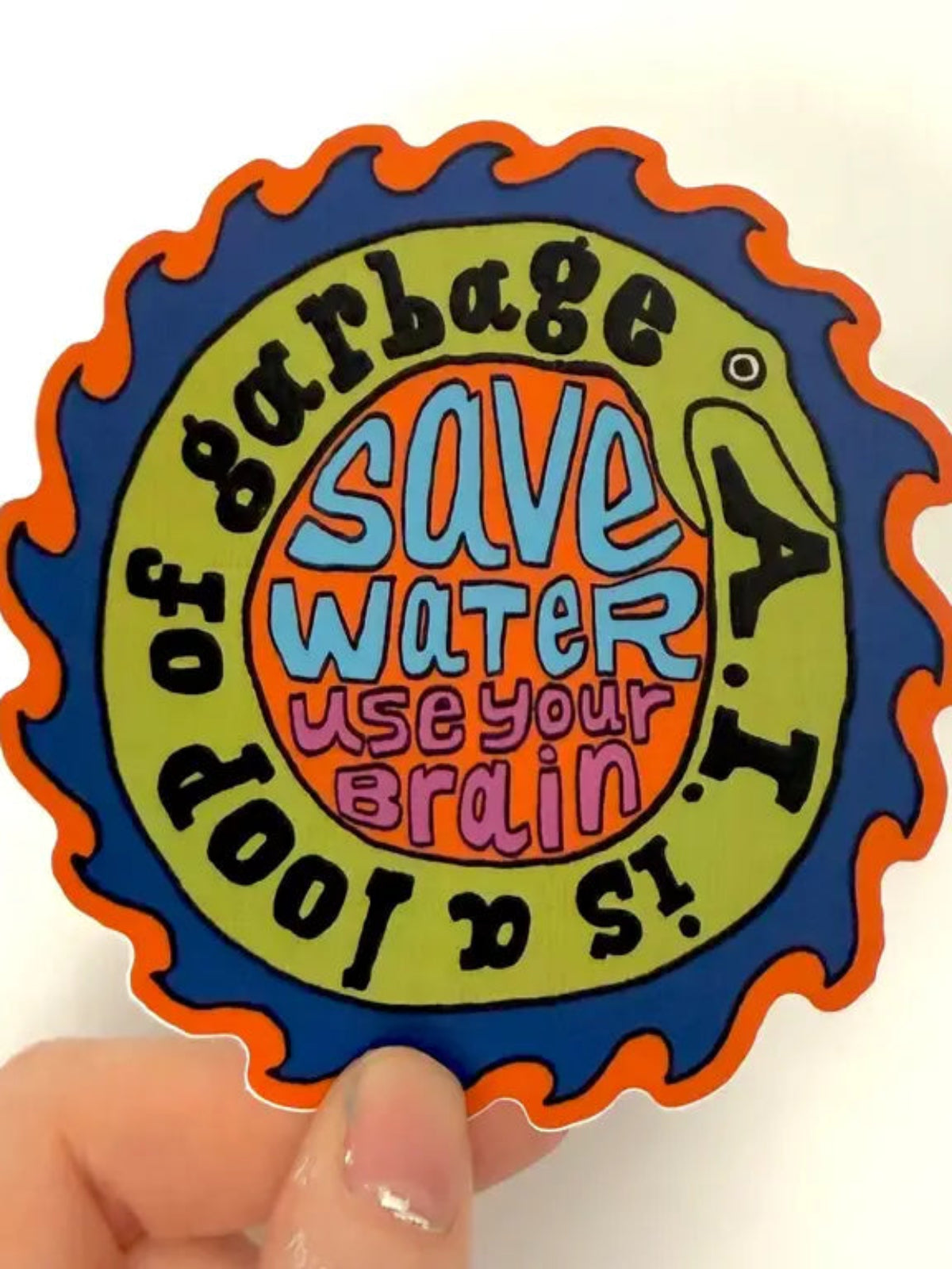 AI is Garbage Sticker