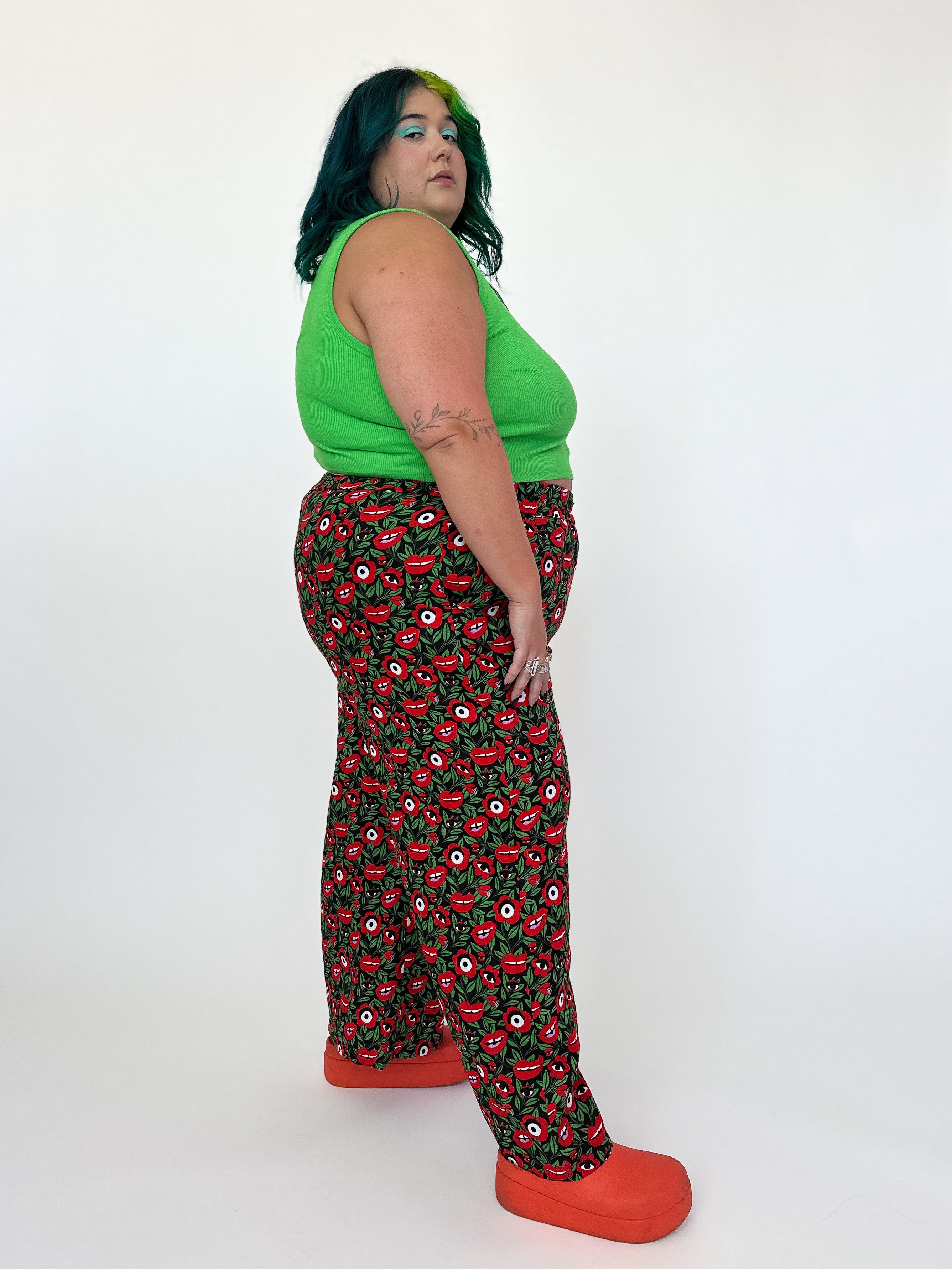 Linen Catalina Pant Poison Ivy