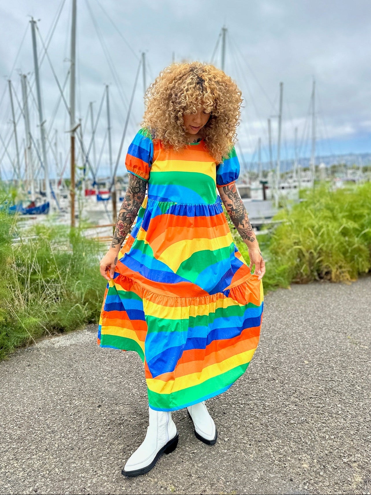 Inanna Dress Sunset Valley