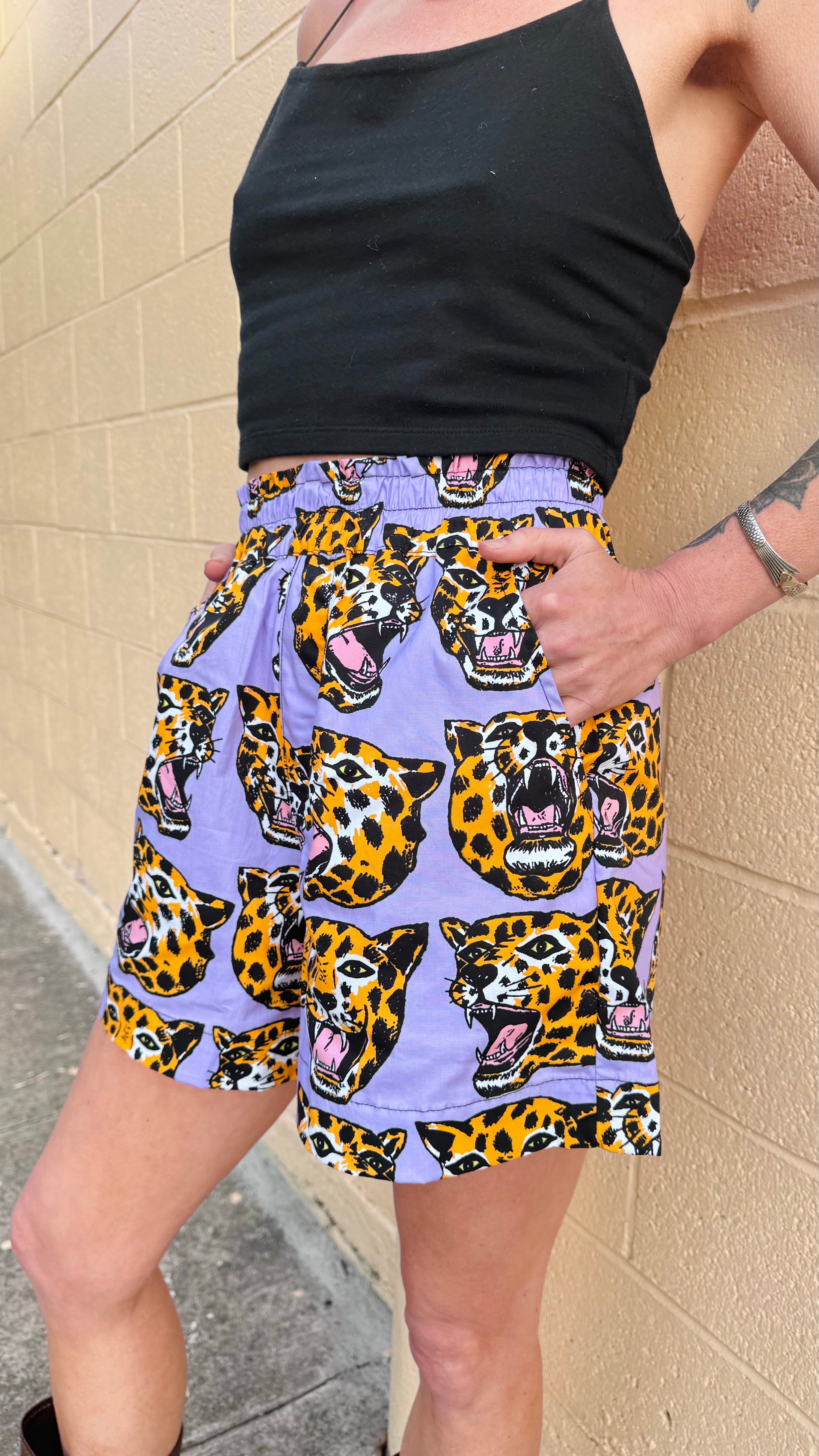 Boxer Short Cheetah Head