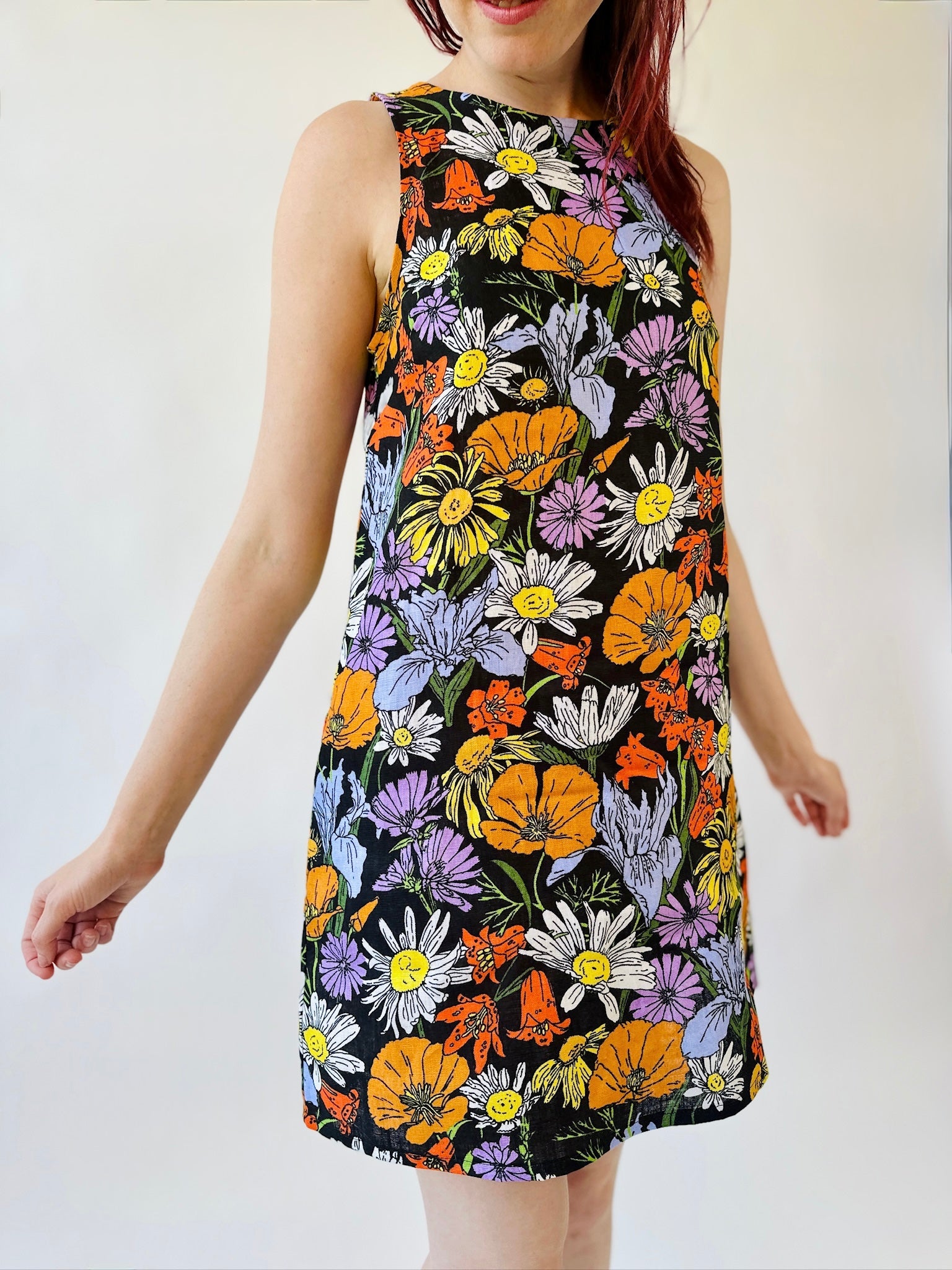 Linen Romy Dress Wildflowers
