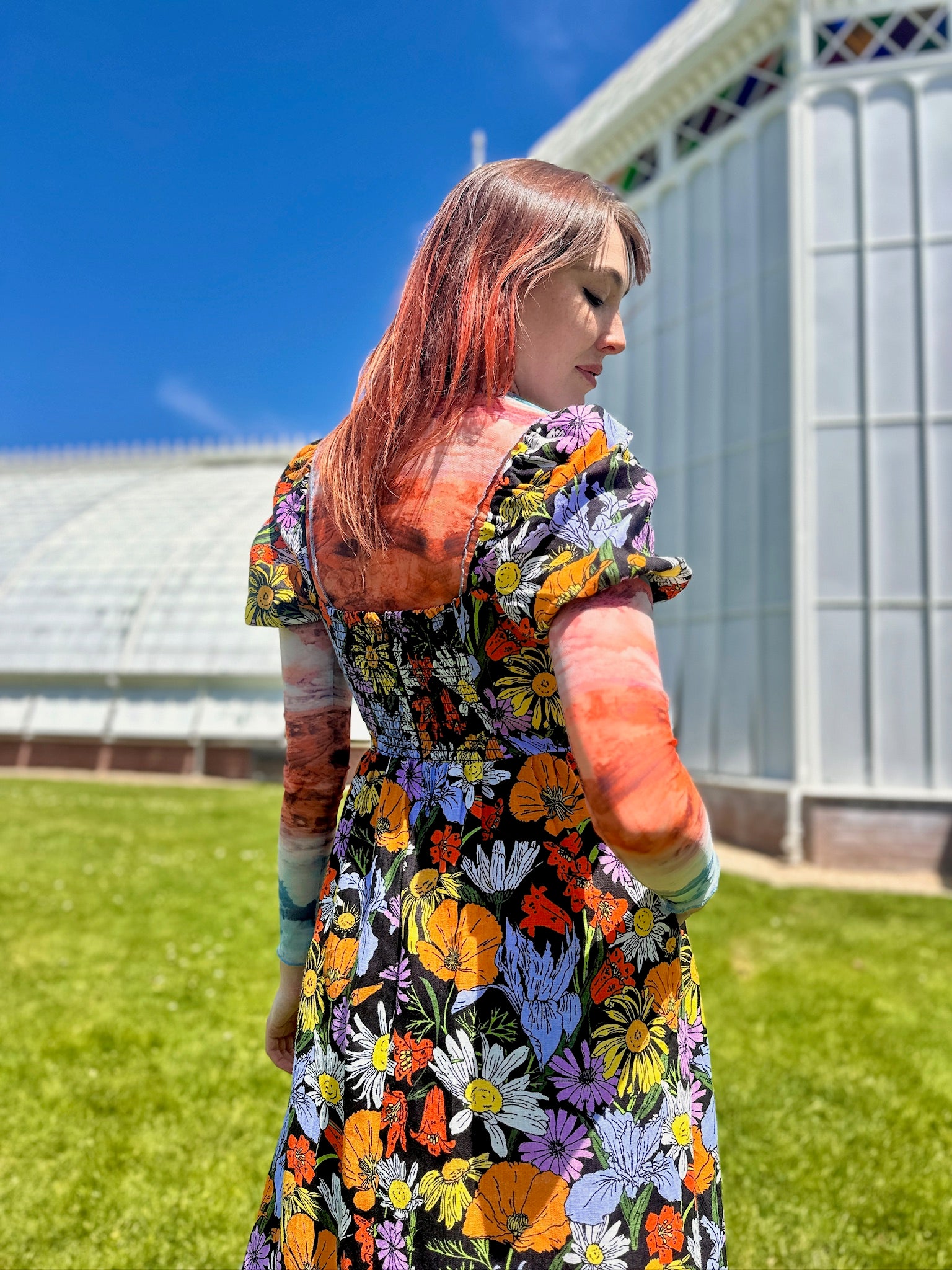 Linen Princess Dress Wildflowers XL / Wildflowers