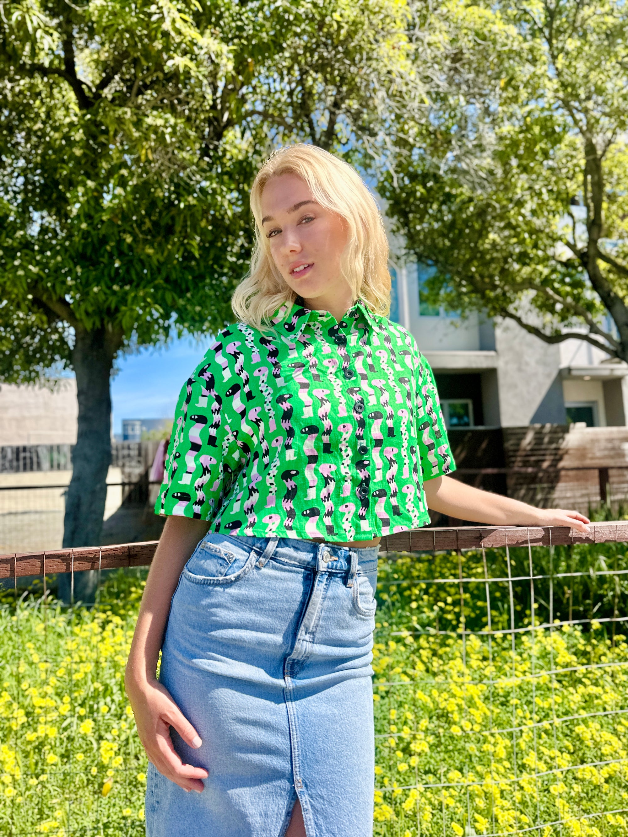 Linen Olivia Top Sssnakes