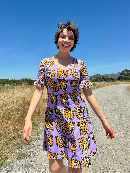 Winona Dress - Cheetah Head