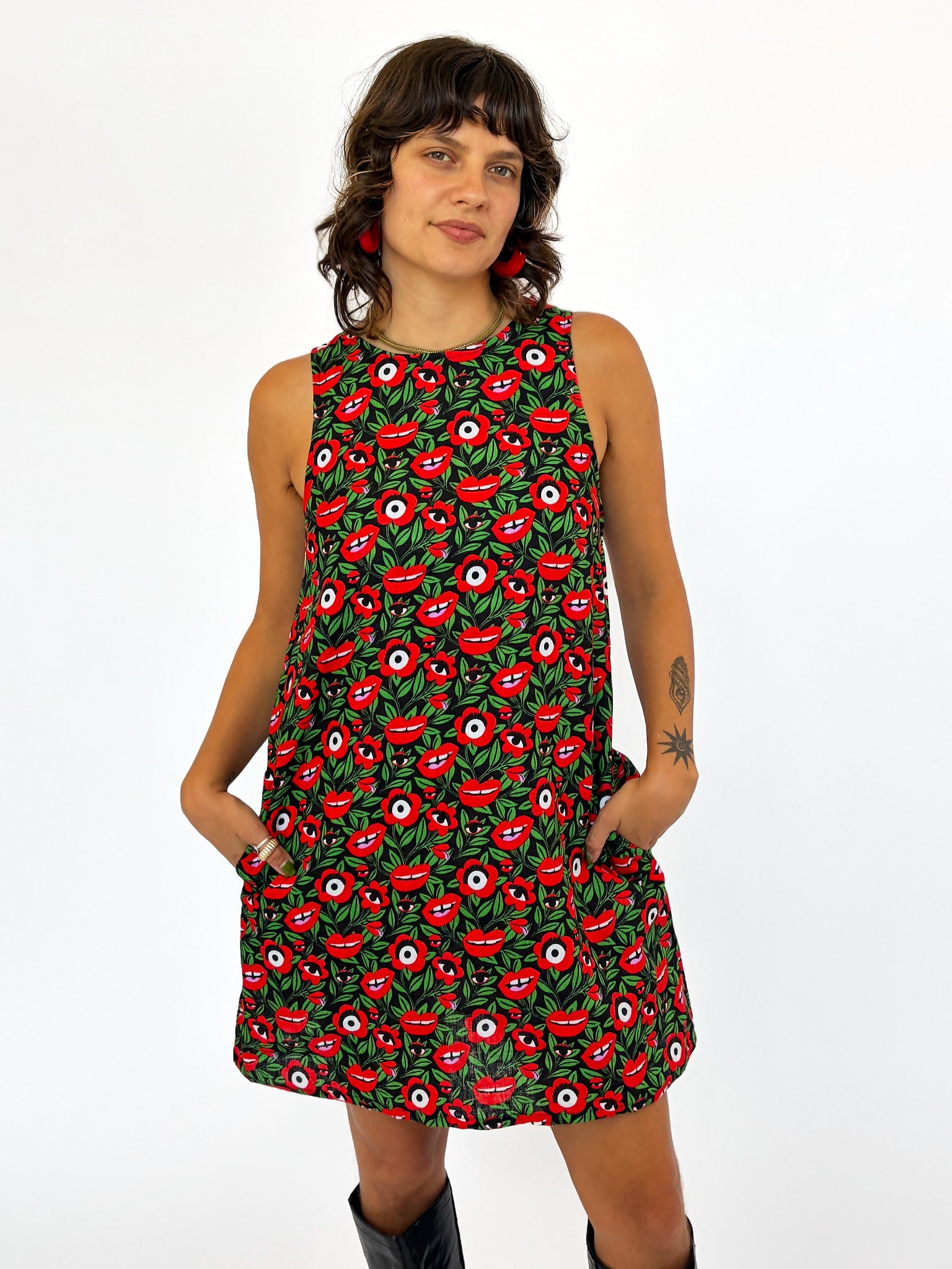 Linen Romy Dress Poison Ivy