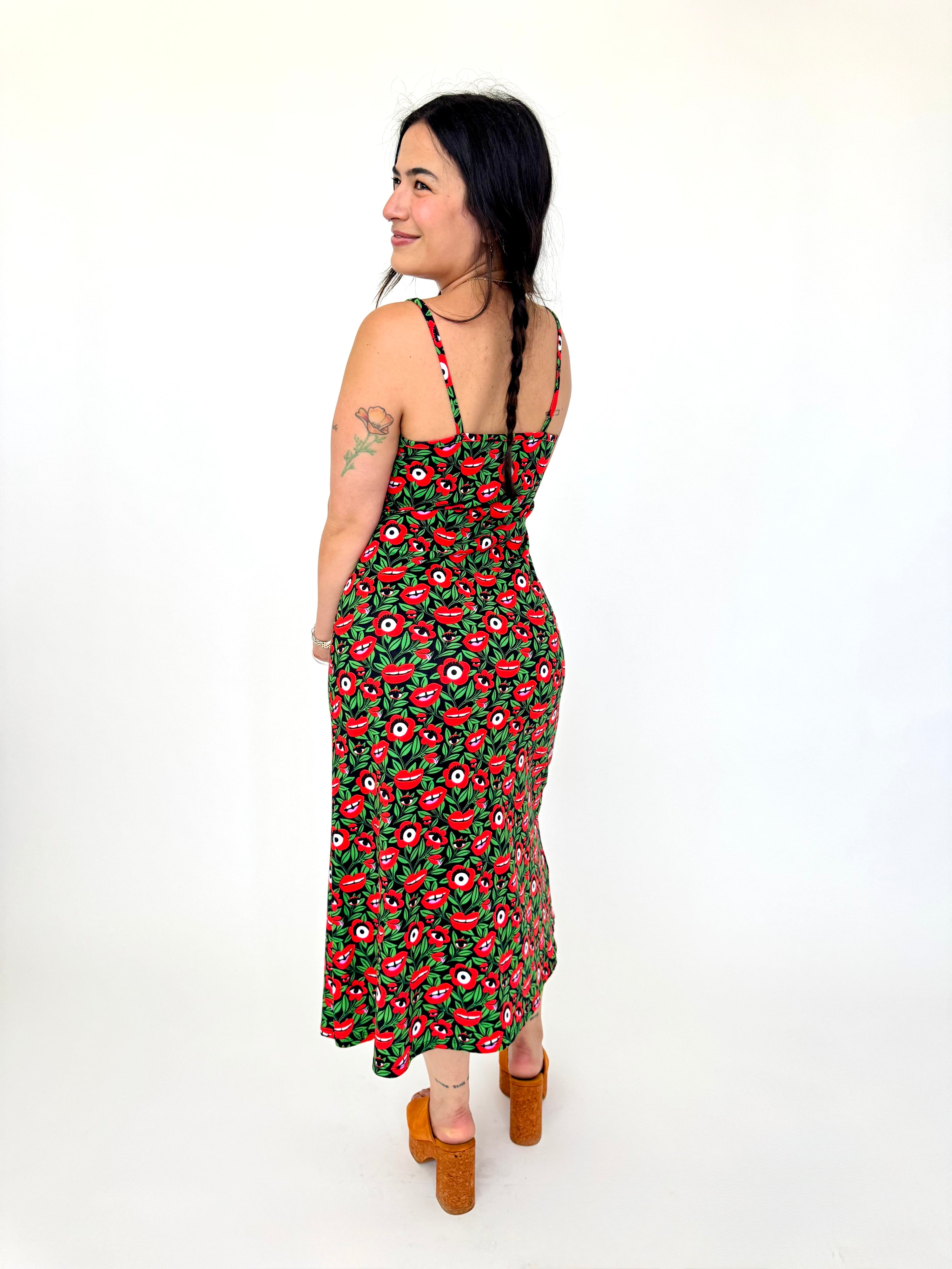 Spaghetti Slip Dress Poison Ivy