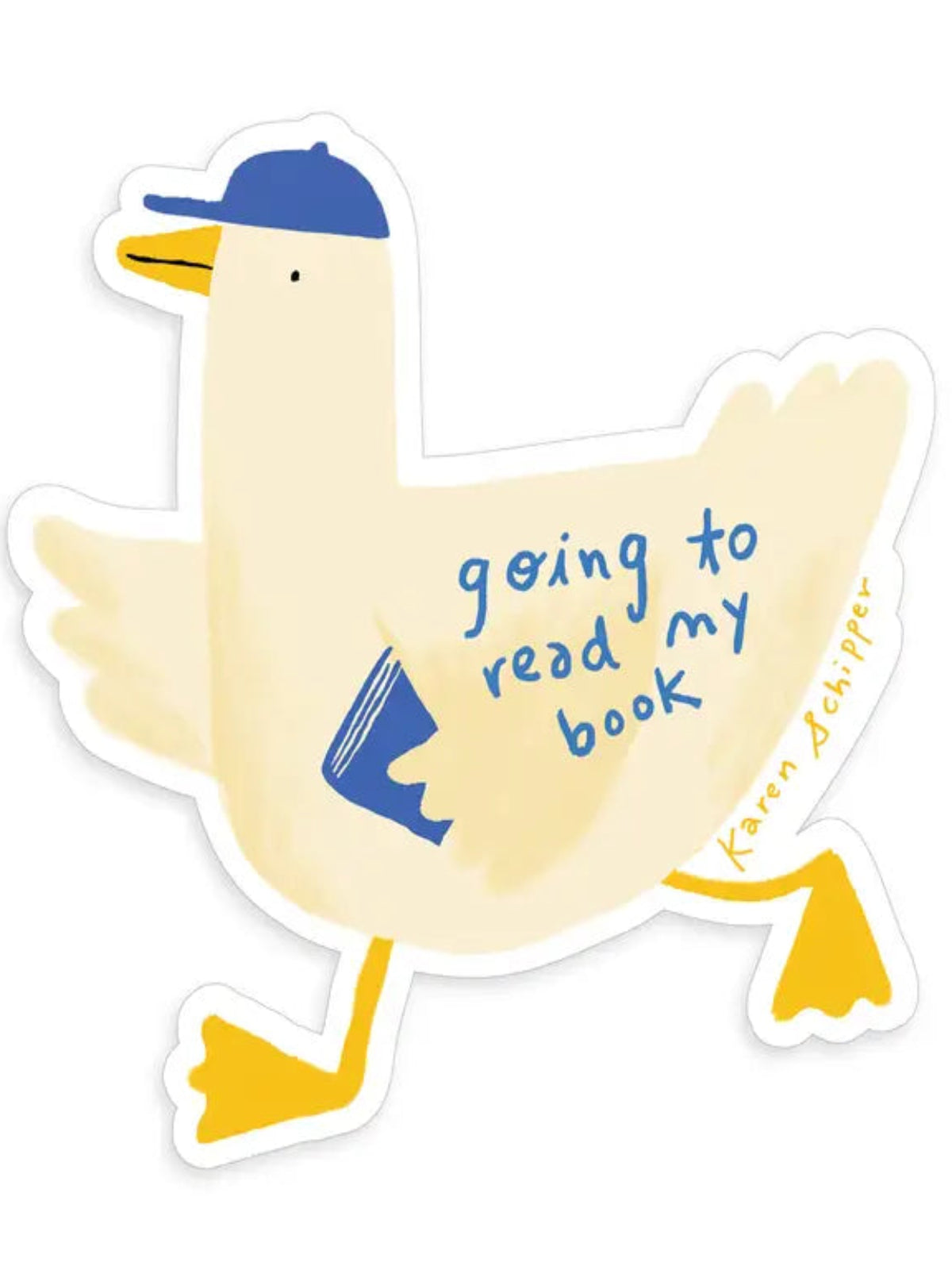 Duck Reader Sticker