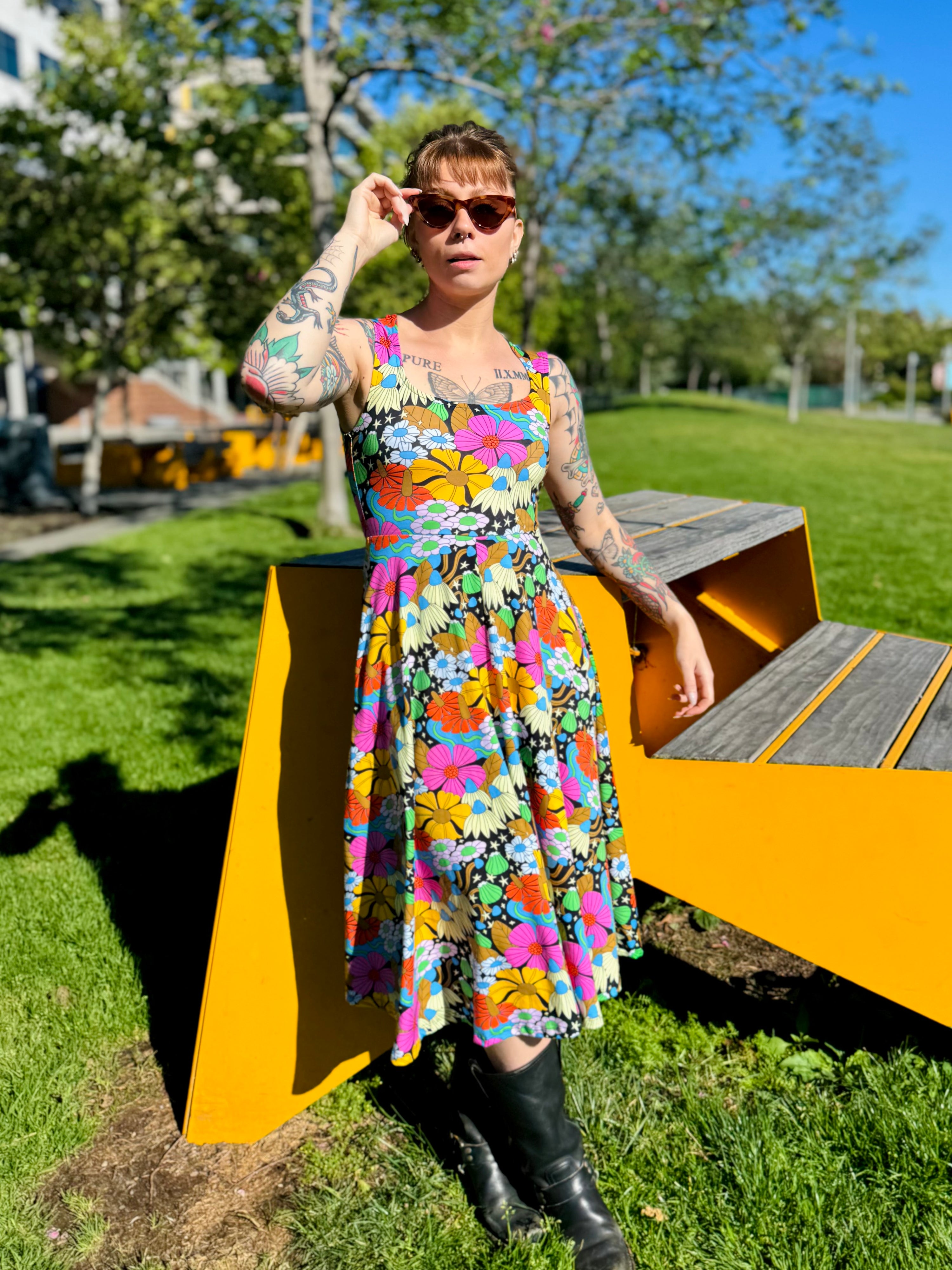 Picnic Dress Cosmic Floral