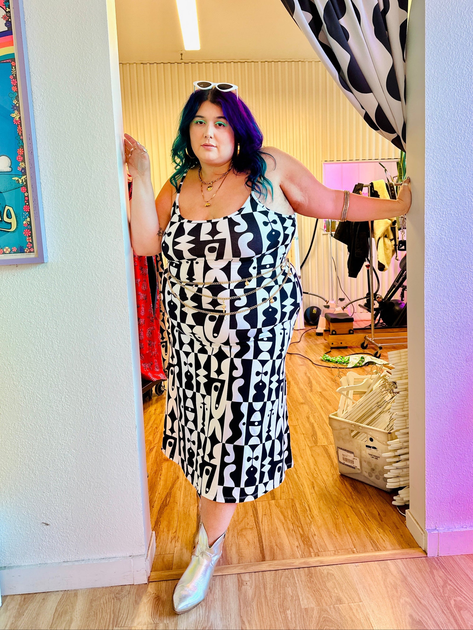 Spaghetti Slip Dress Illusions