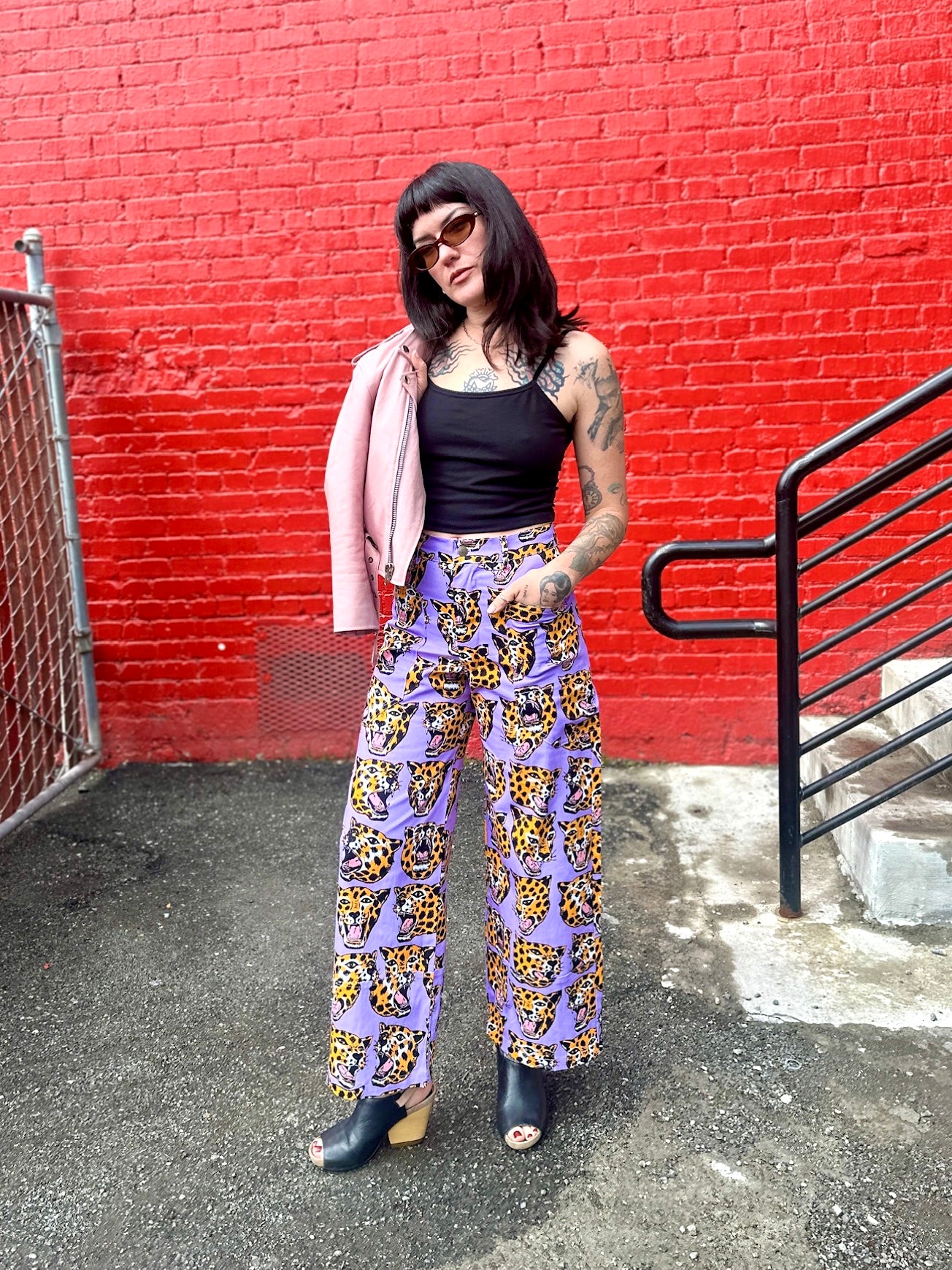 Skater Pant Cheetah Head