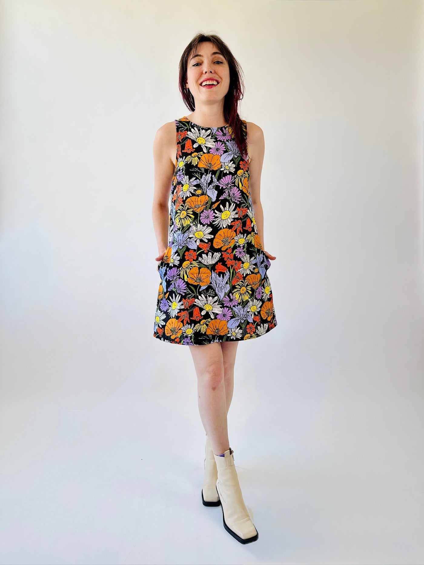 Linen Romy Dress Wildflowers