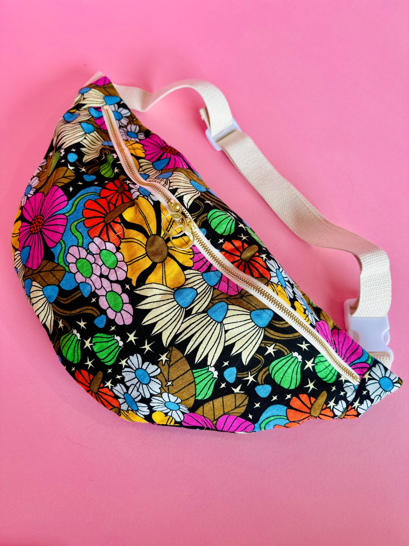 Mini Messenger Bag - Cosmic Floral