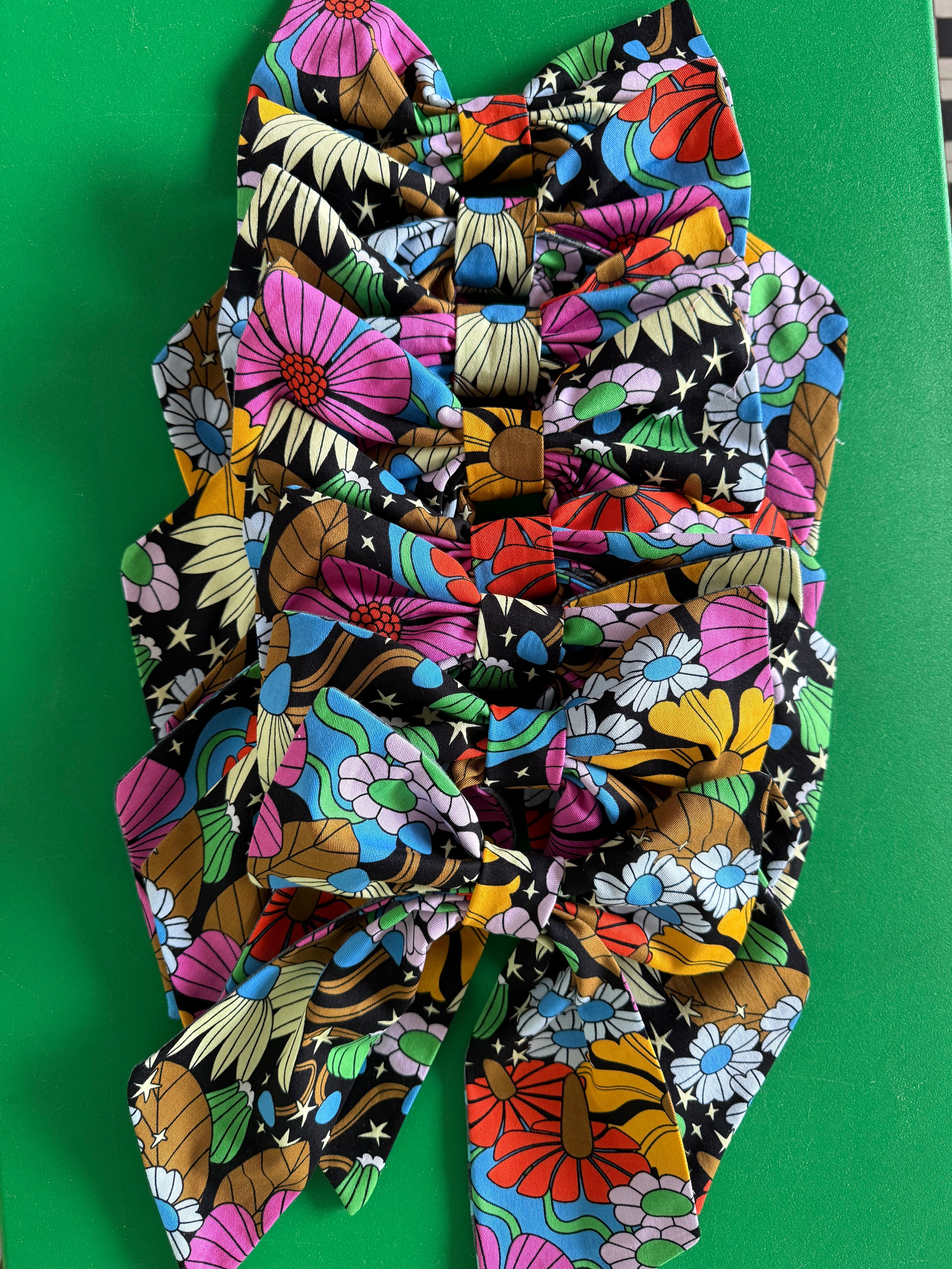 Patchouli Nomad x Nooworks Giant Bows- Cosmic Floral