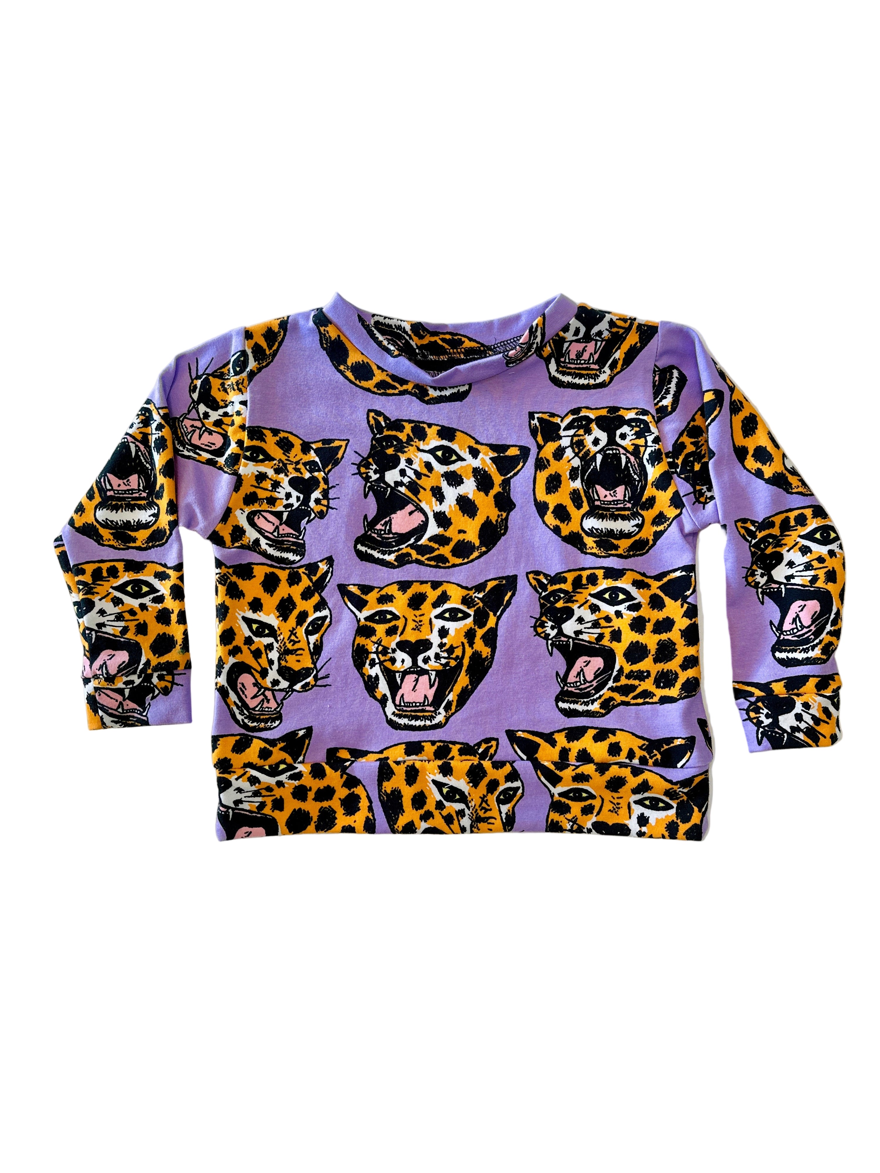 Kids Sweatshirt Cheetah Head