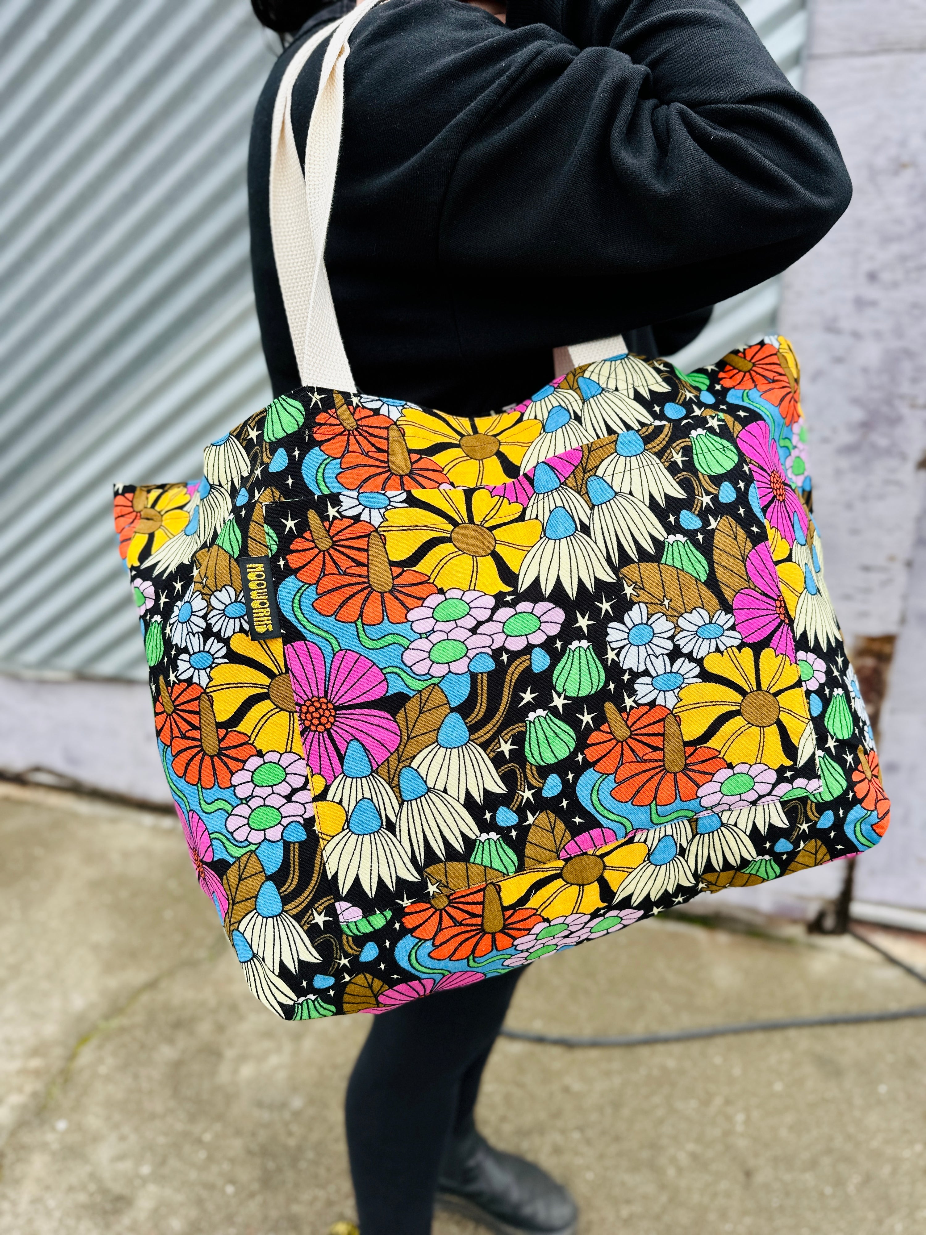 The Mega Tote Cosmic Floral