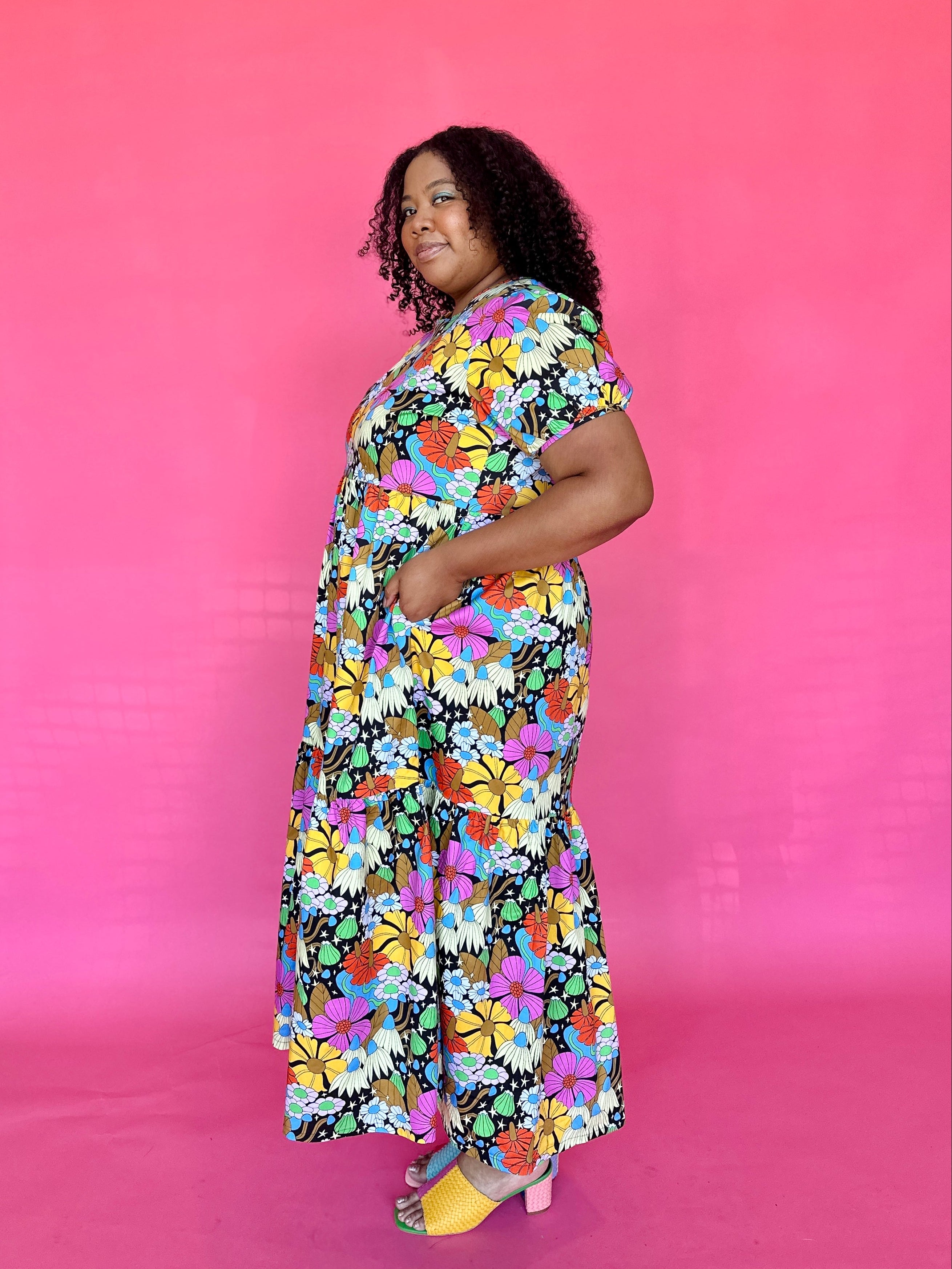 Inanna Dress Cosmic Floral