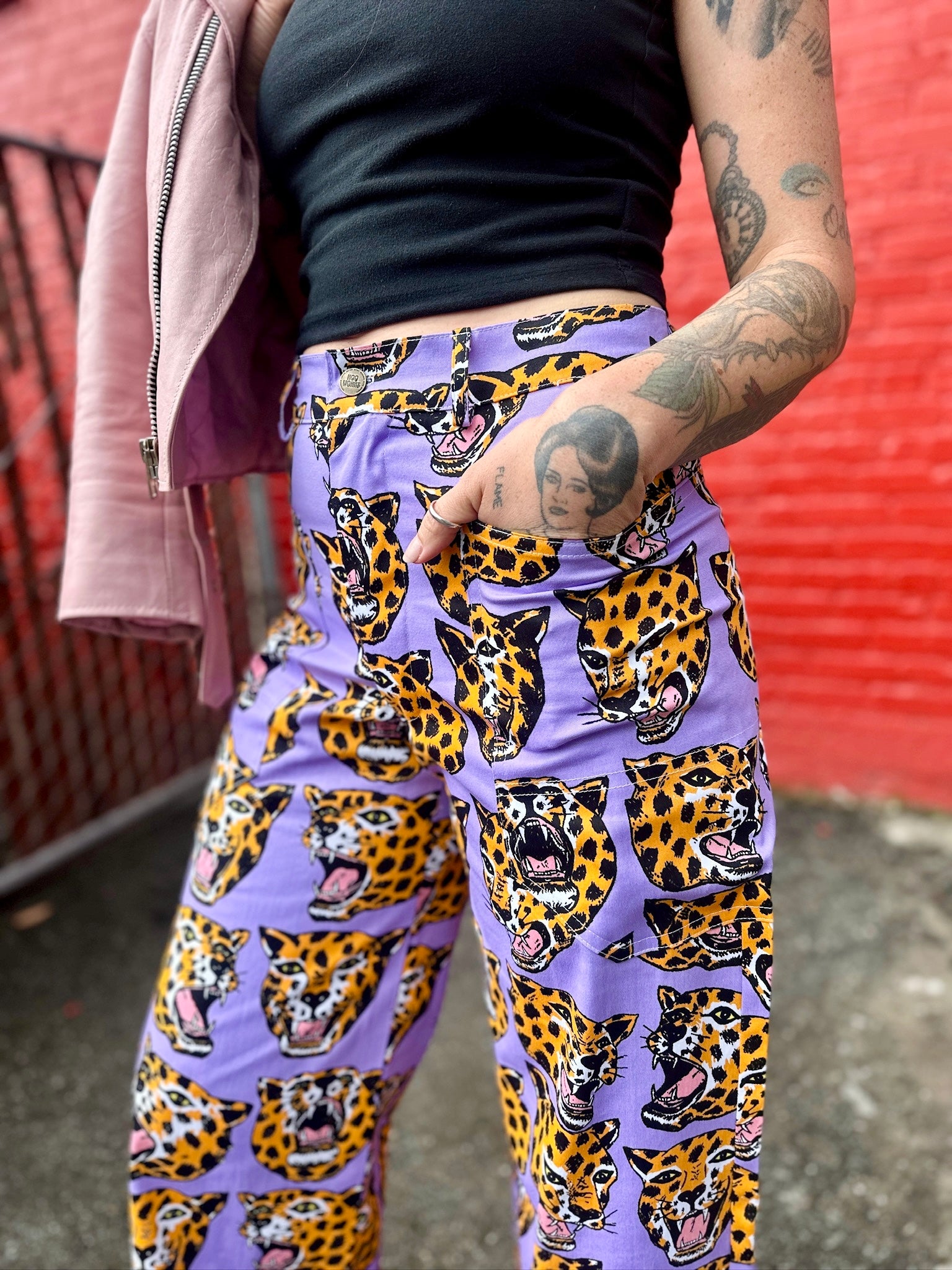 Skater Pant Cheetah Head