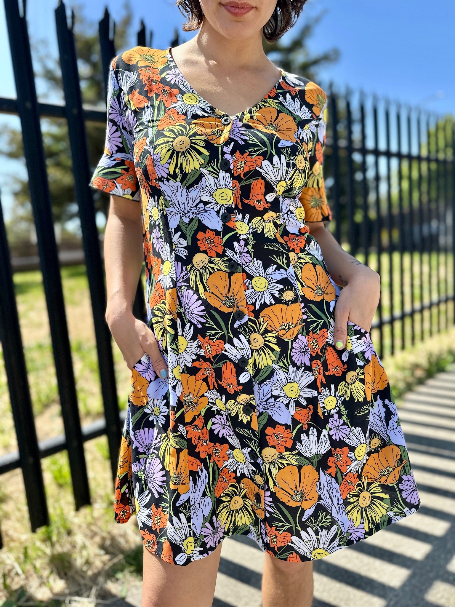 Winona Dress Wildflowers
