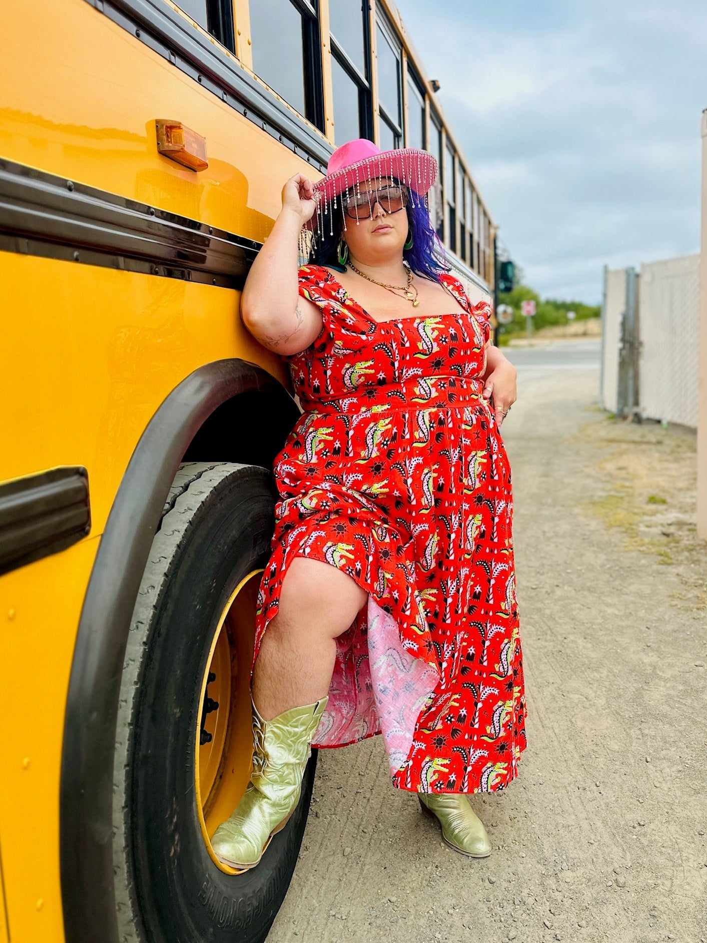 Linen Princess Dress Crocodilo