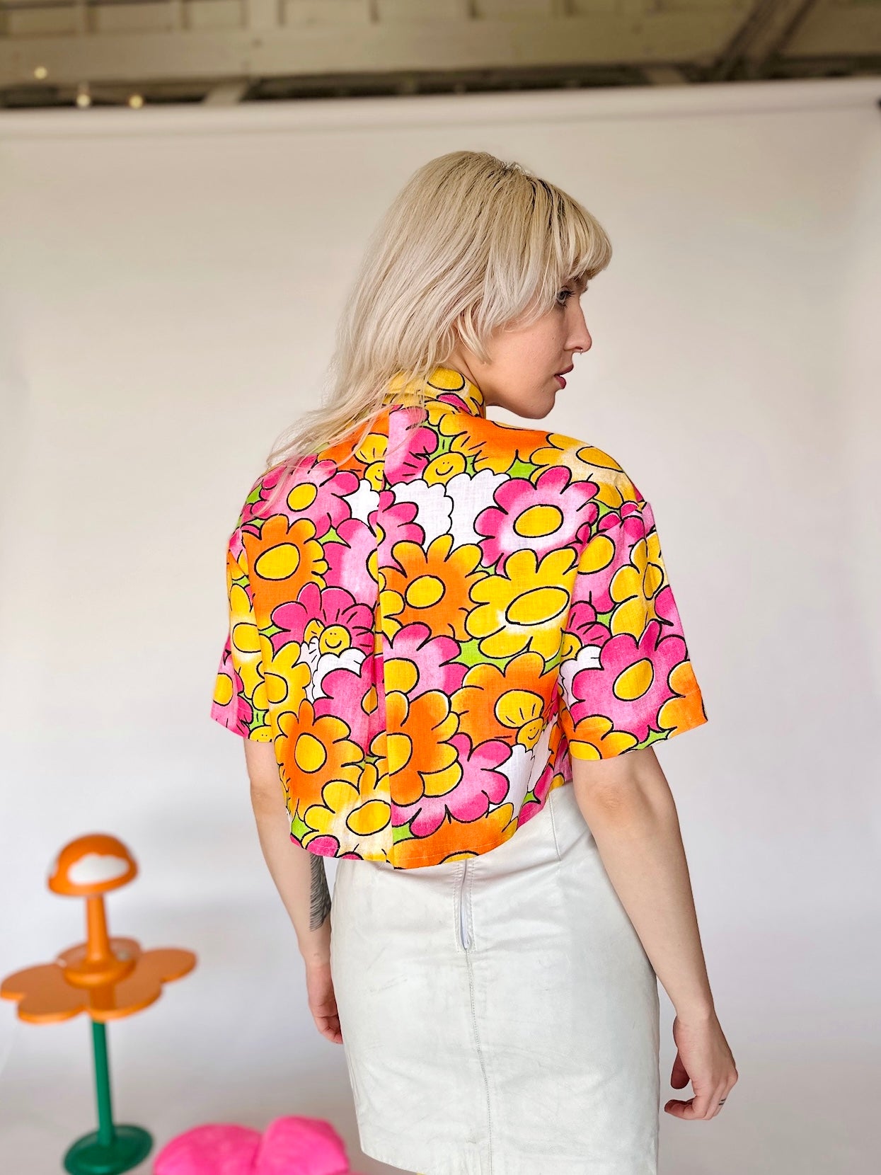 Linen Olivia Top Sunny Side Up