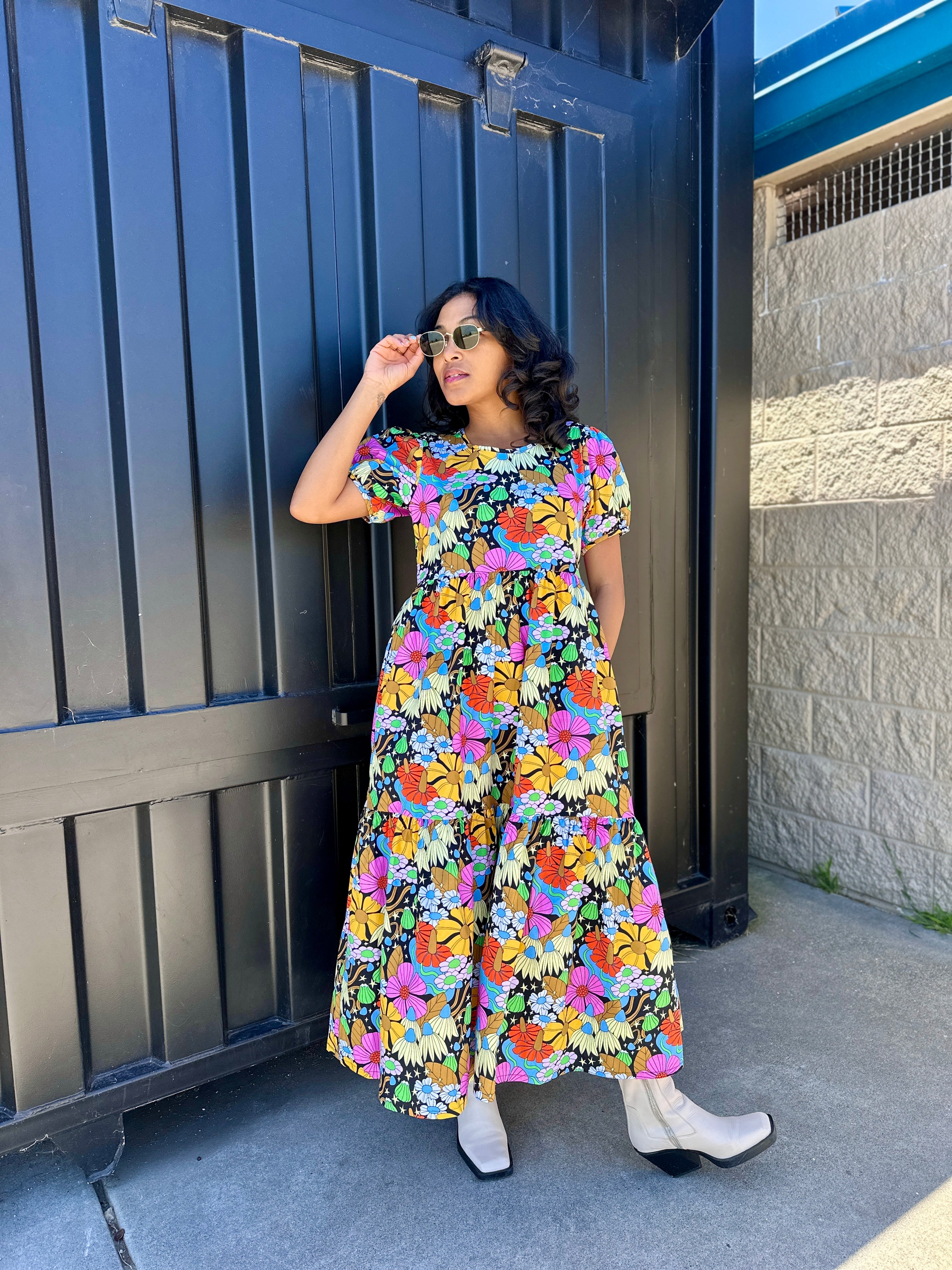 Inanna Dress Cosmic Floral